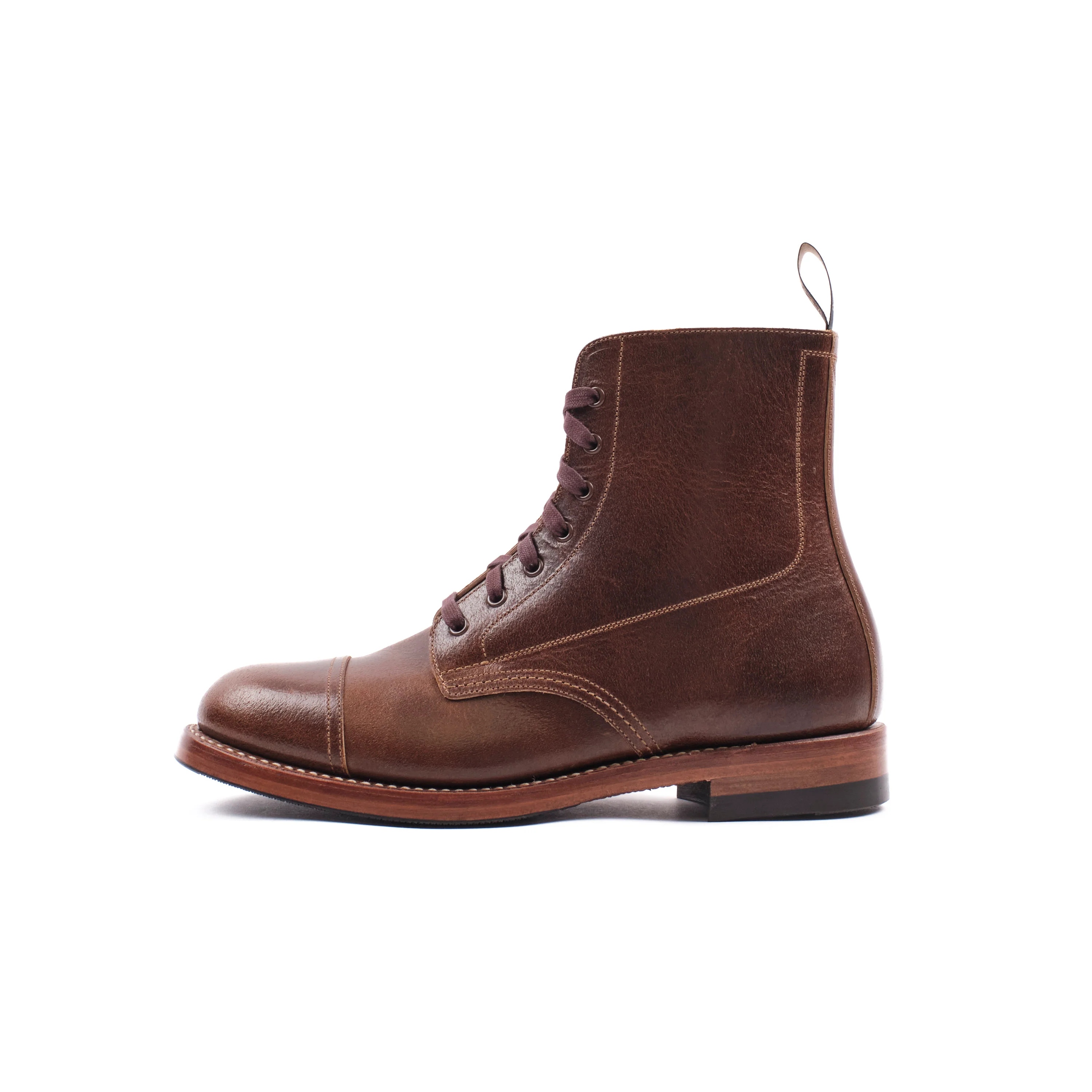 John Lofgren Montgomery Boot - Horween SHF Horsehide Havana - Image 4