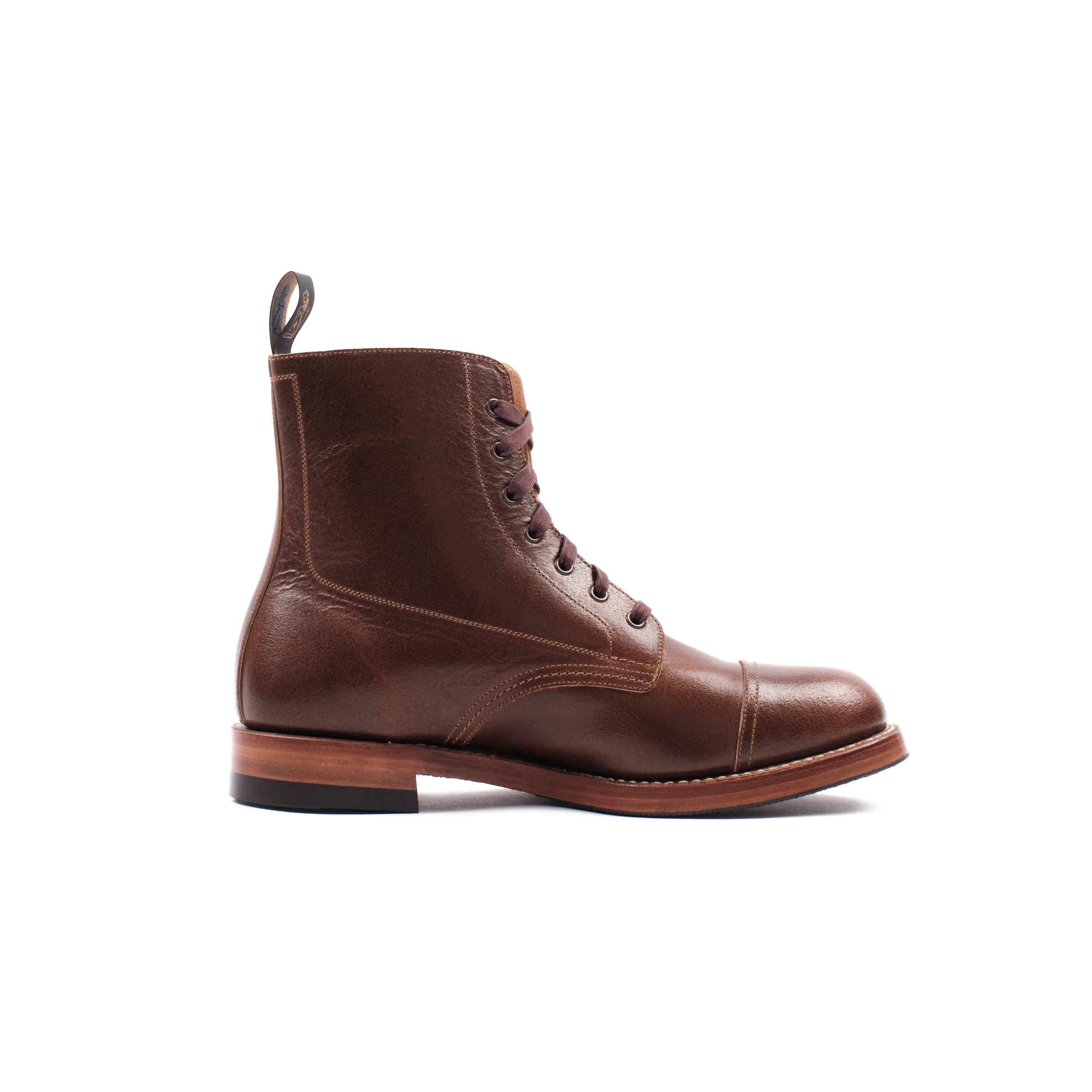 John Lofgren Montgomery Boot - Horween SHF Horsehide Havana - Image 7