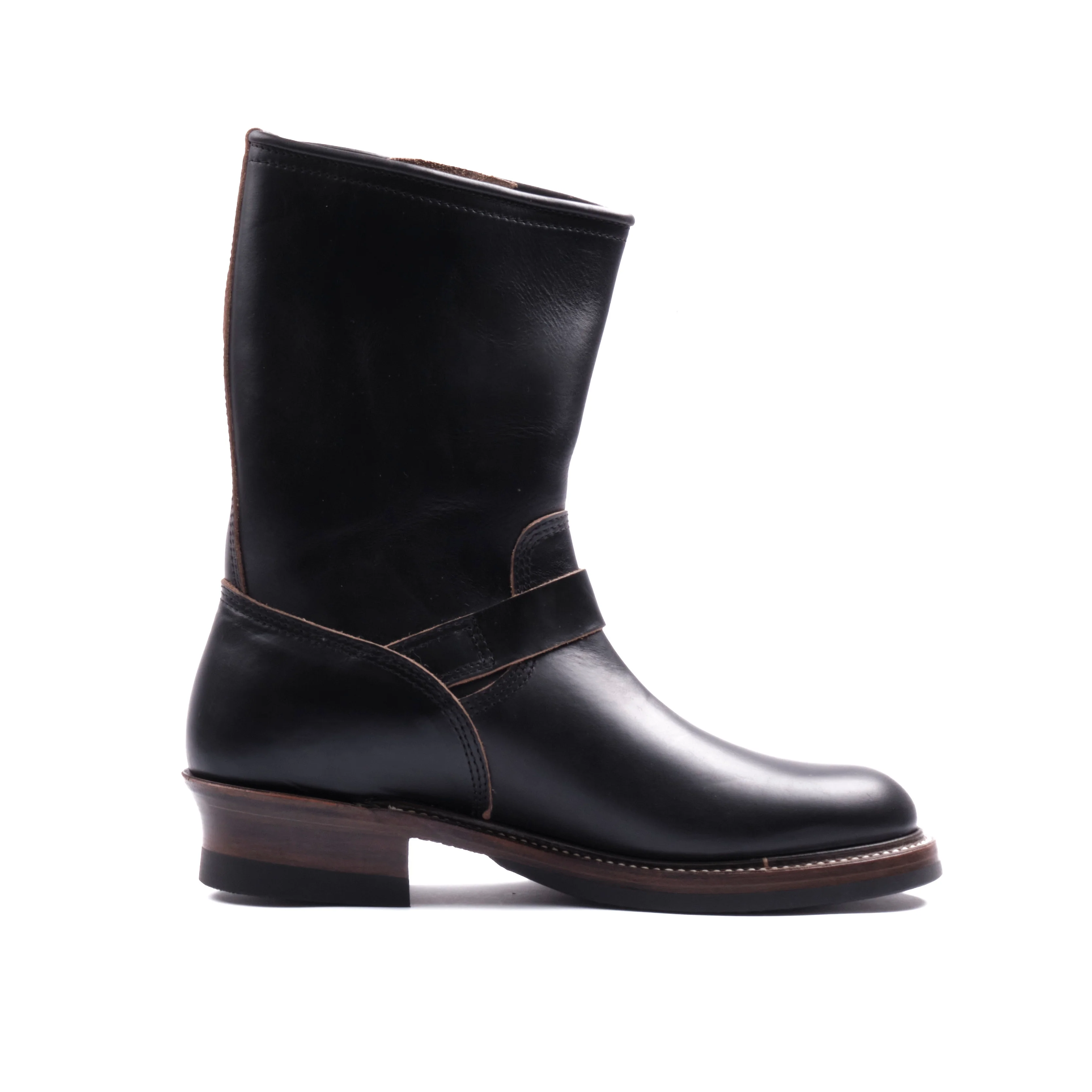 John Lofgren Wabash Engineer Boots Horween Chromexcel Black - Image 4