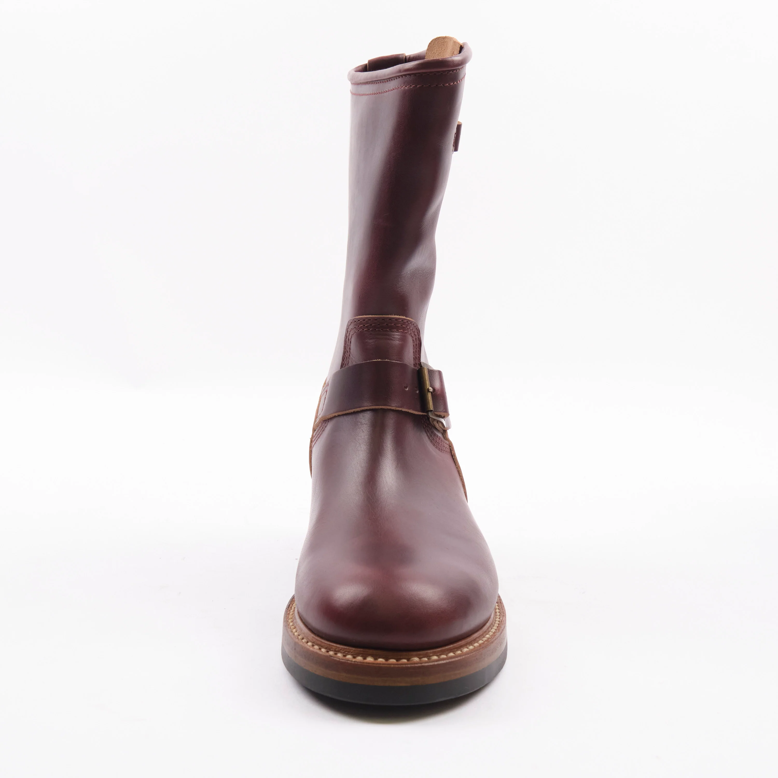 John Lofgren Wabash Engineer Boots Horween Chromexcel Burgundy - Image 4