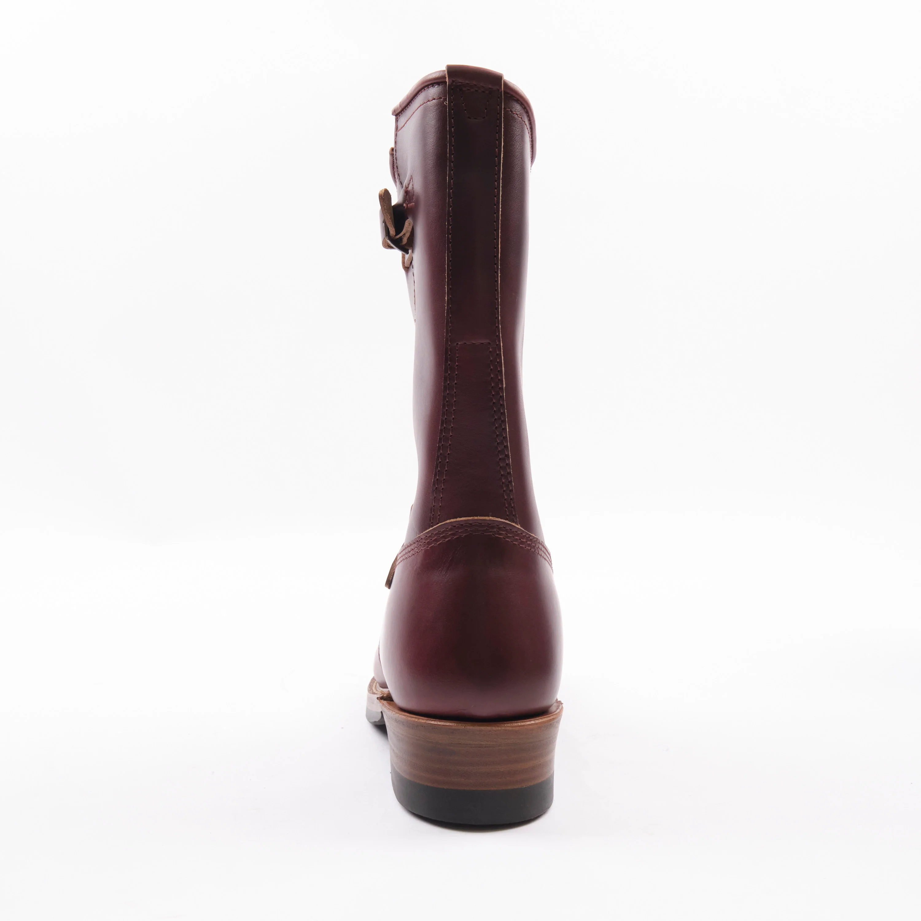 John Lofgren Wabash Engineer Boots Horween Chromexcel Burgundy - Image 6