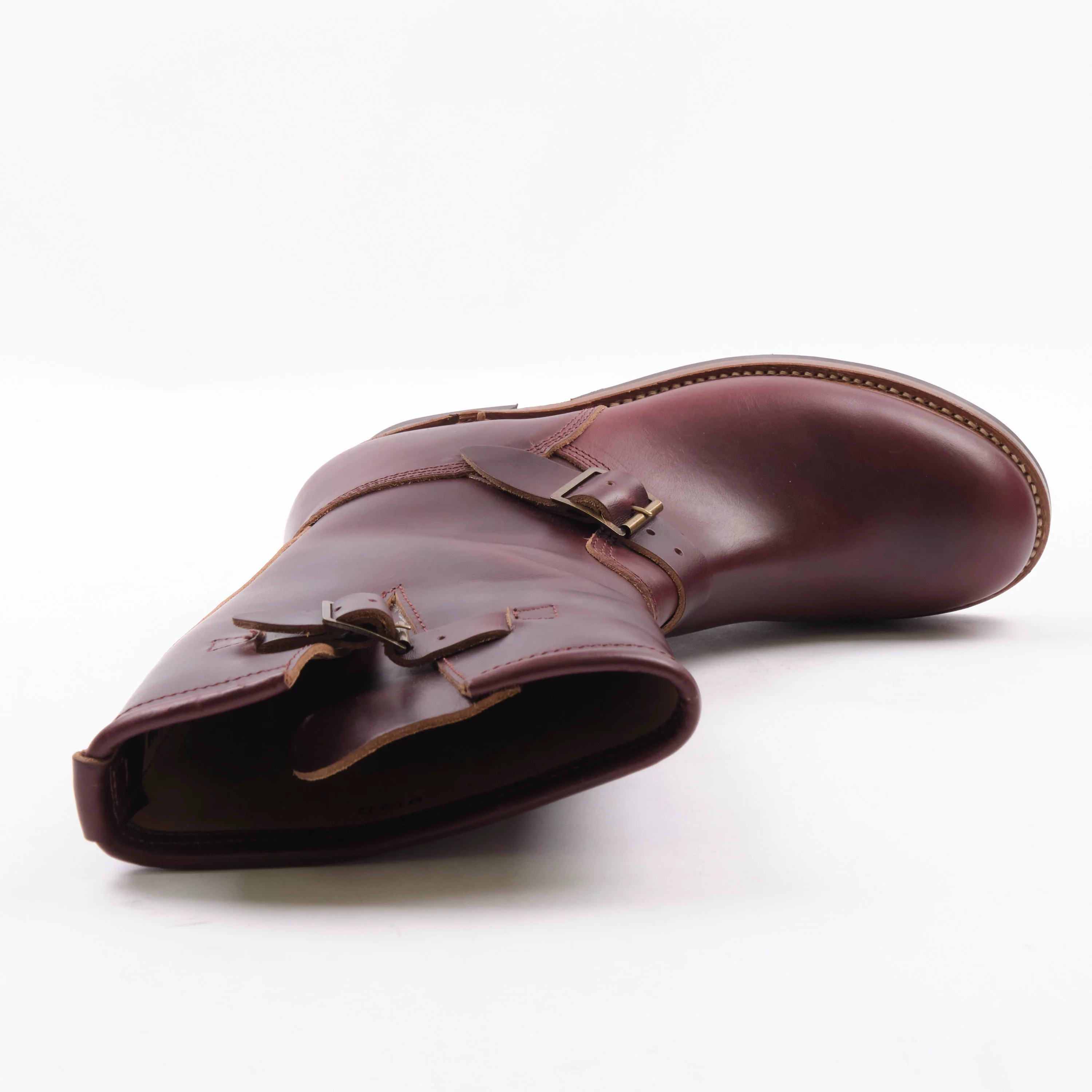John Lofgren Wabash Engineer Boots Horween Chromexcel Burgundy - Image 7