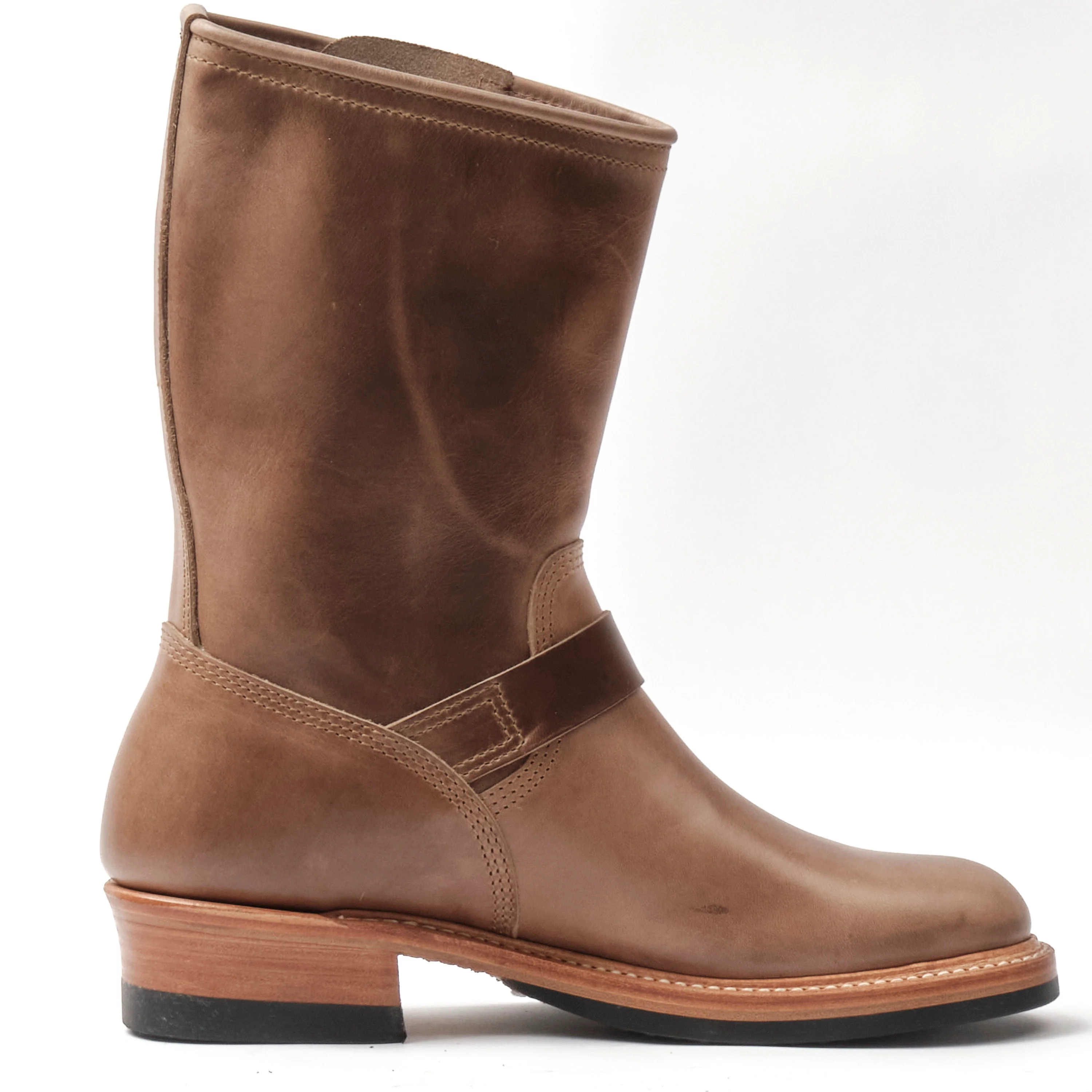 John Lofgren Wabash Engineer Boots Horween Chromexcel Natural - Image 5
