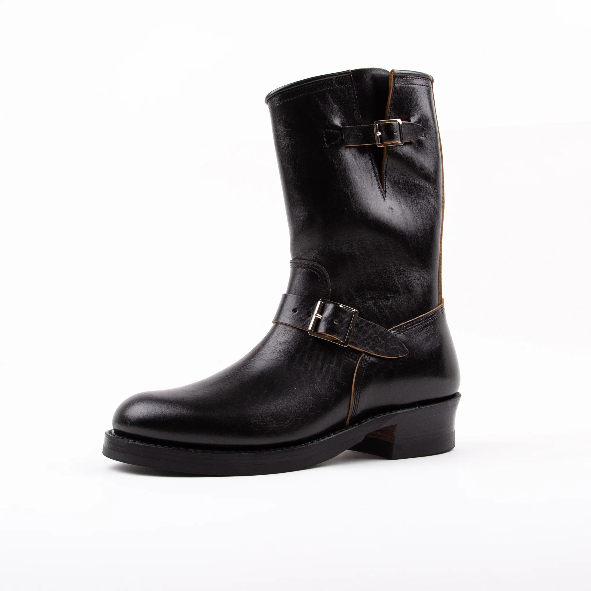 John Lofgren Wabash Engineer Boots Shinki Hikaku Horsebutt Black - Image 3