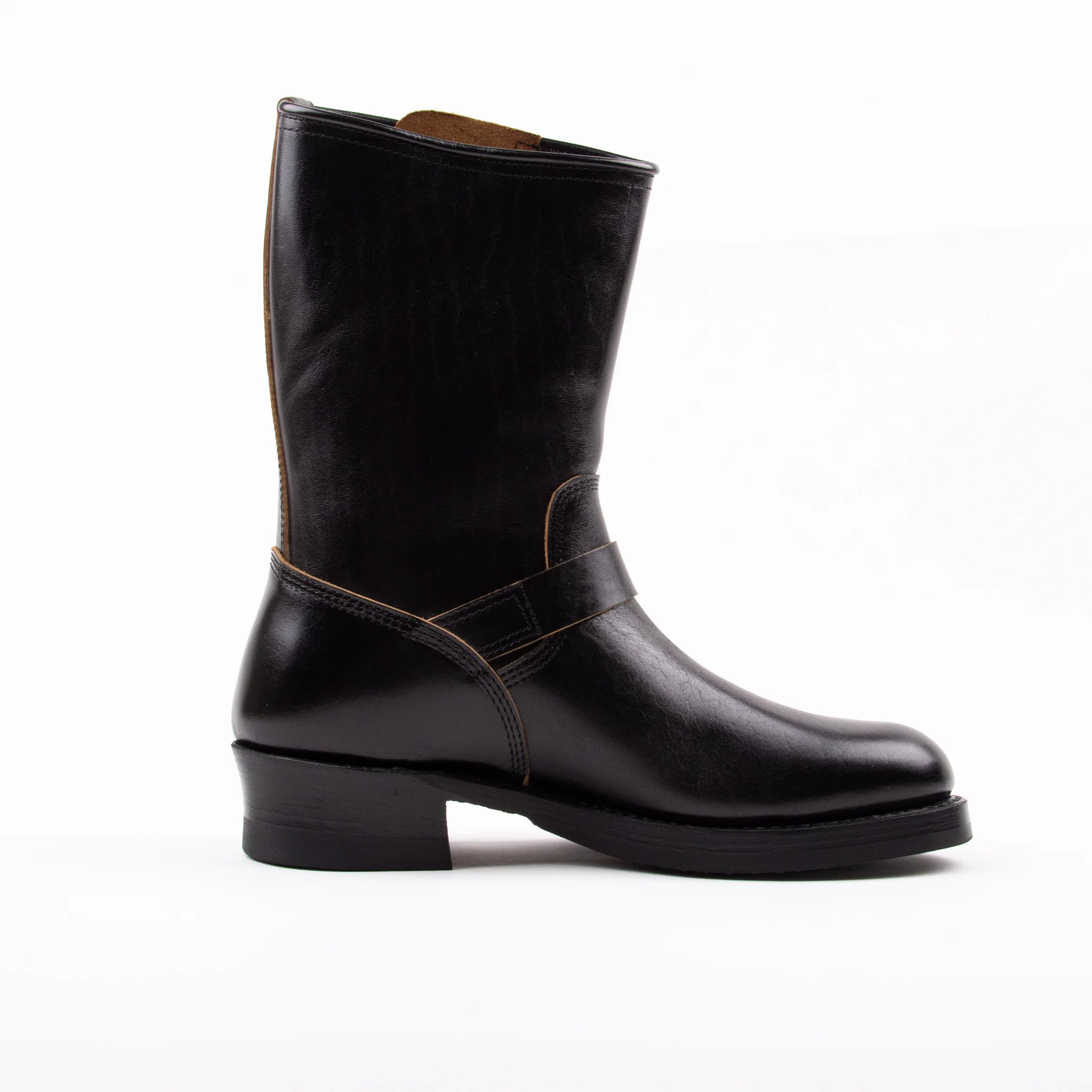 John Lofgren Wabash Engineer Boots Shinki Hikaku Horsebutt Black - Image 5