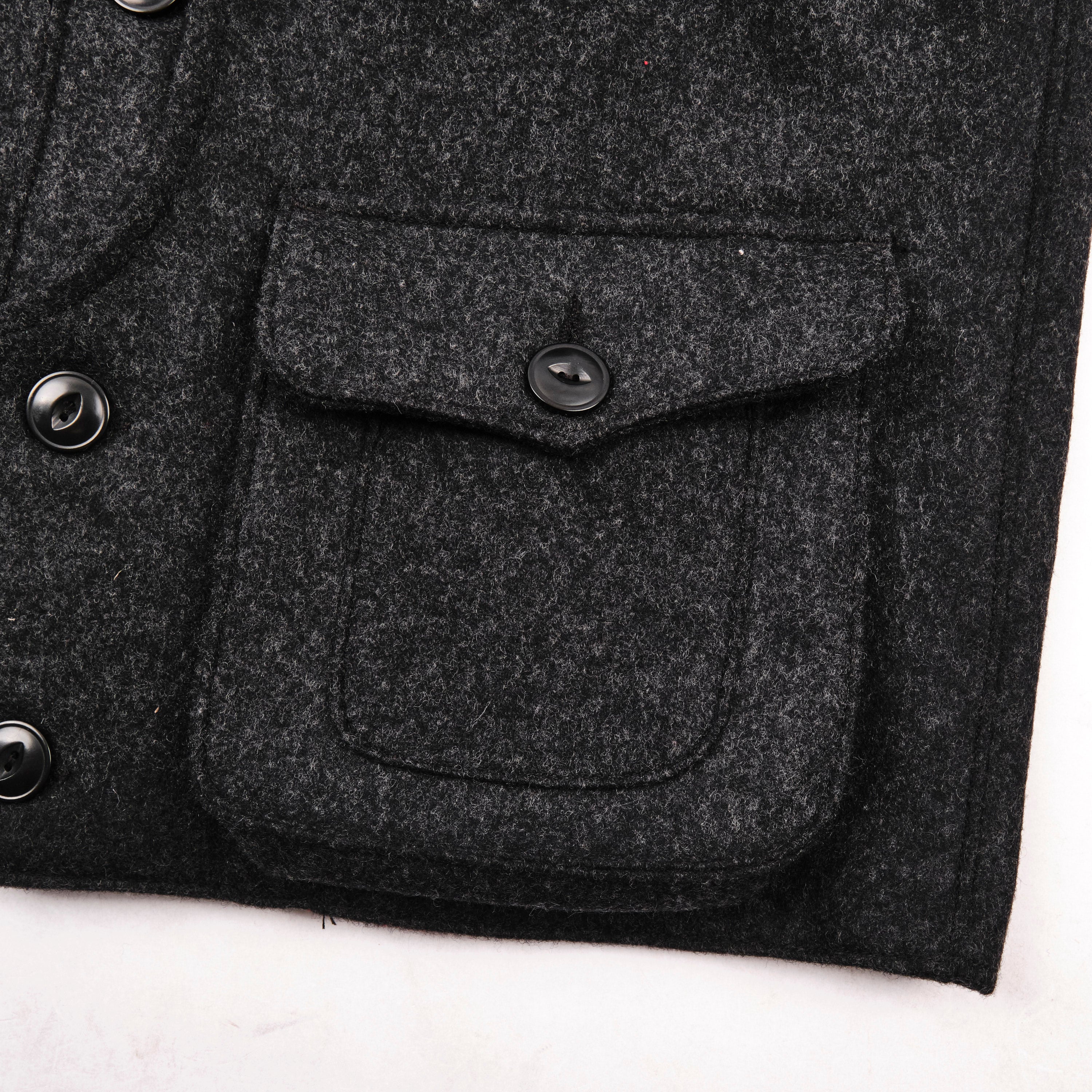 Keynot Black Wool Hunting Vest - Image 6