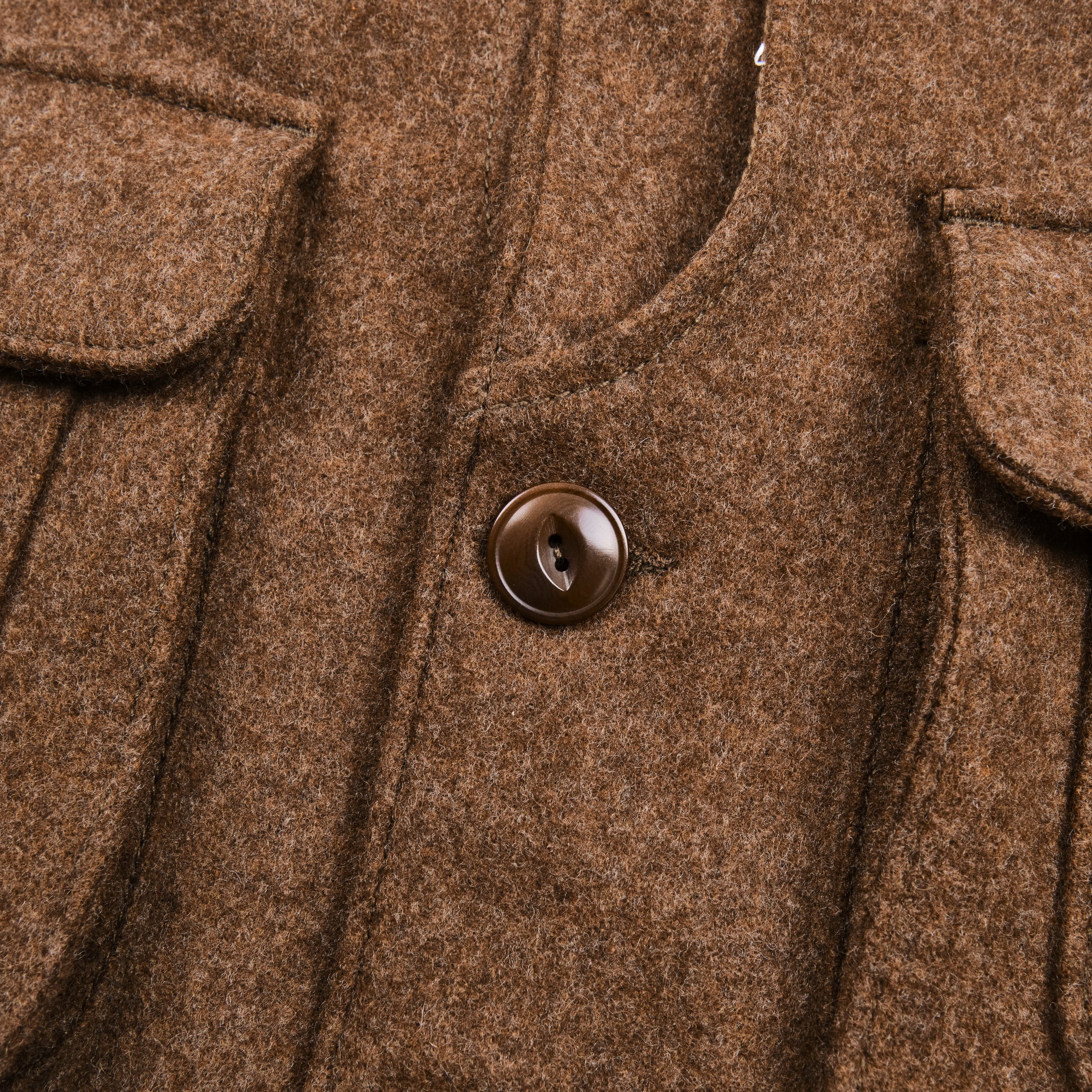 Keynot Brown Wool Hunting Vest - Image 10