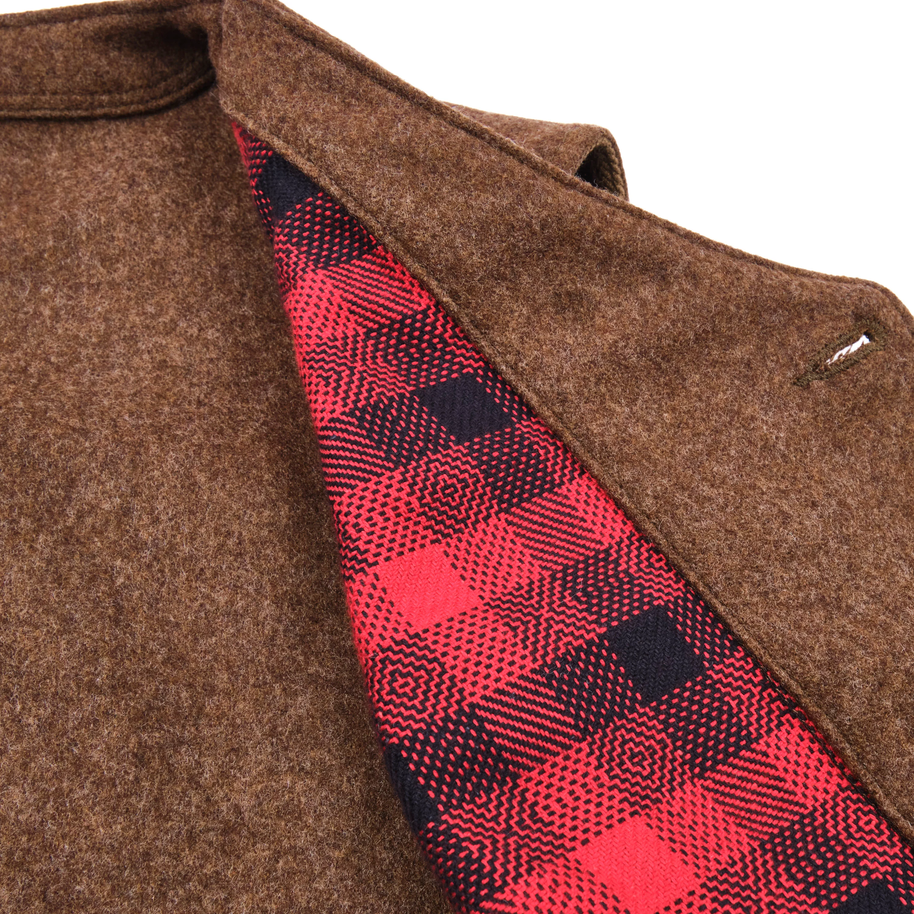 Keynot Brown Wool Hunting Vest - Image 11