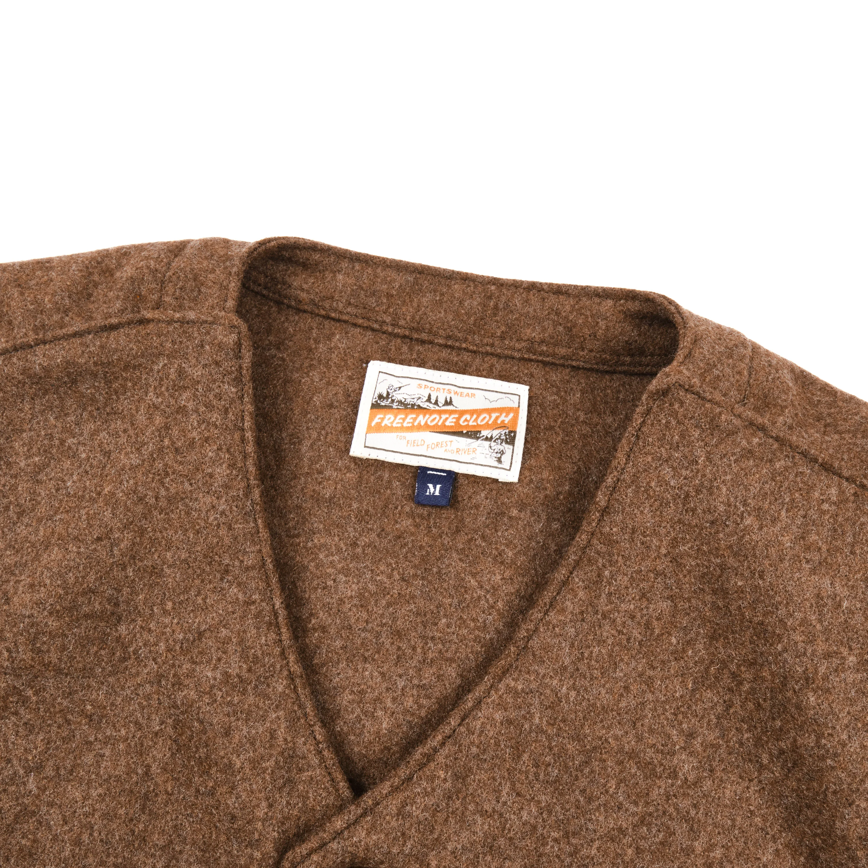 Keynot Brown Wool Hunting Vest - Image 3