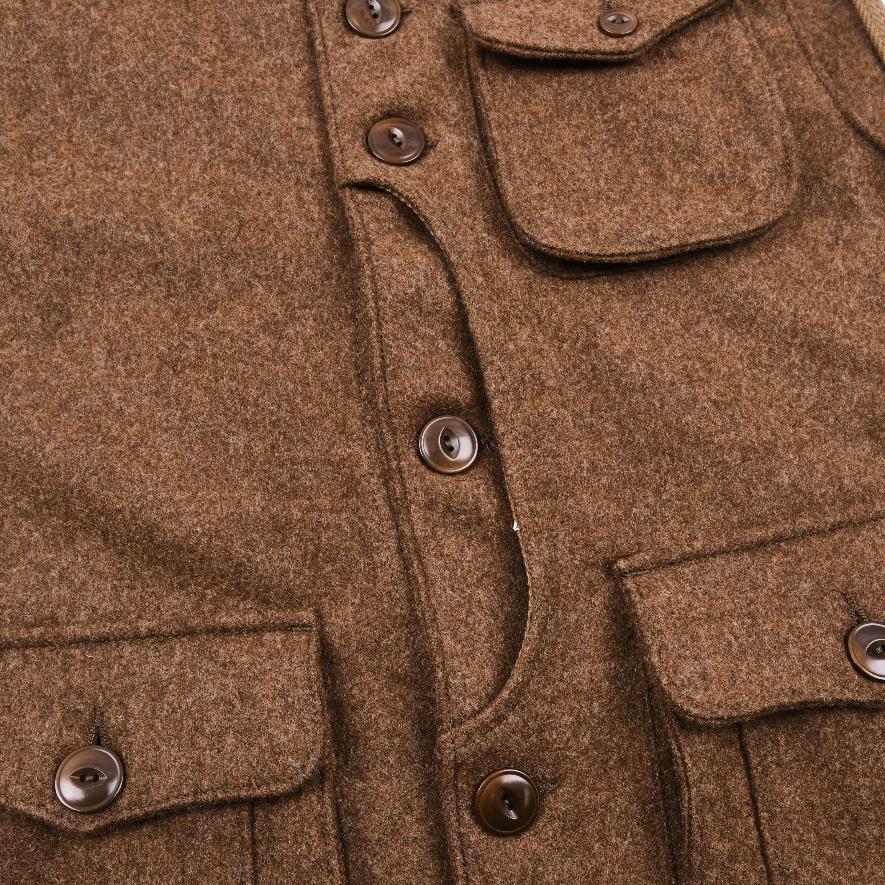 Keynot Brown Wool Hunting Vest - Image 9