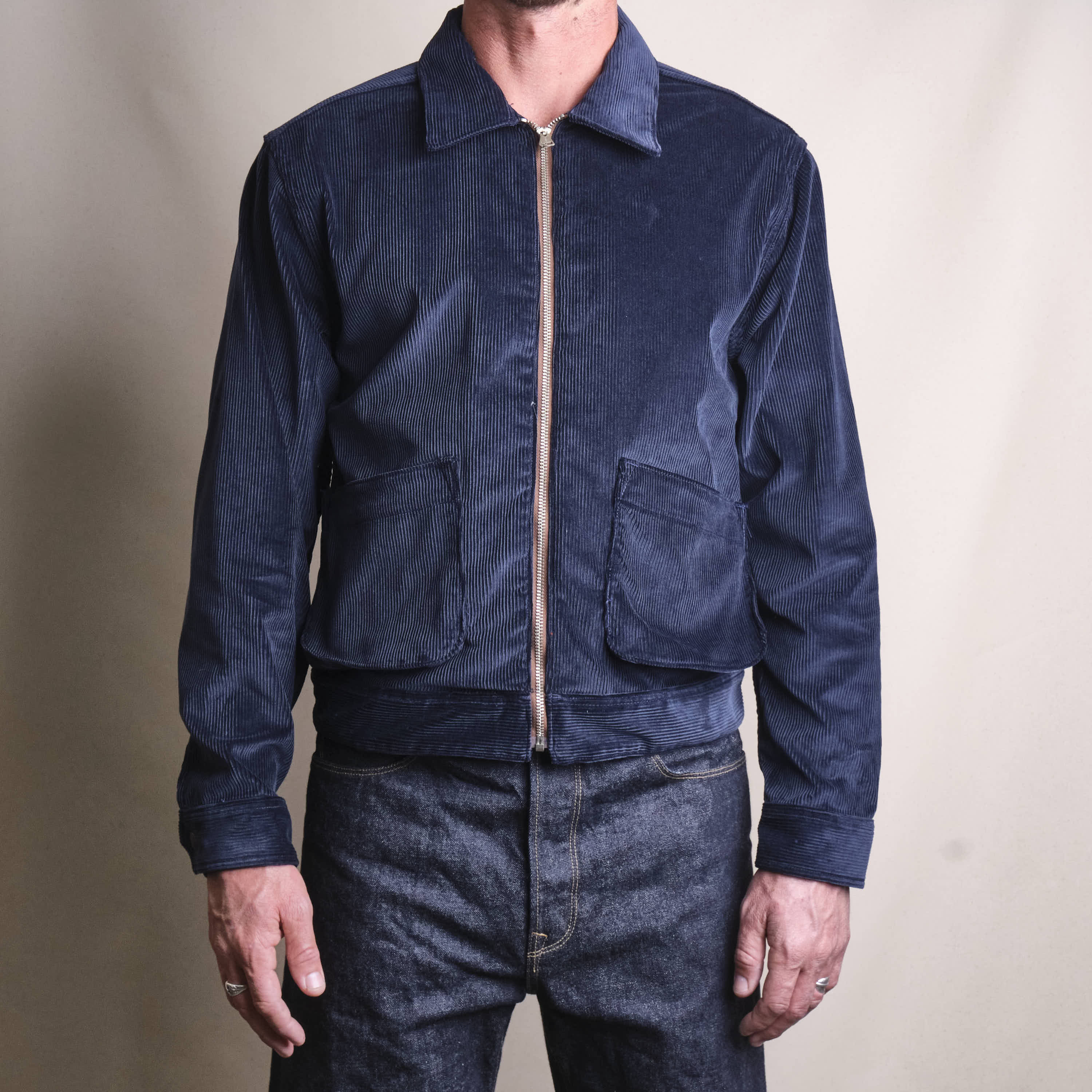 Meeks Jacket Navy Corduroy - Image 2