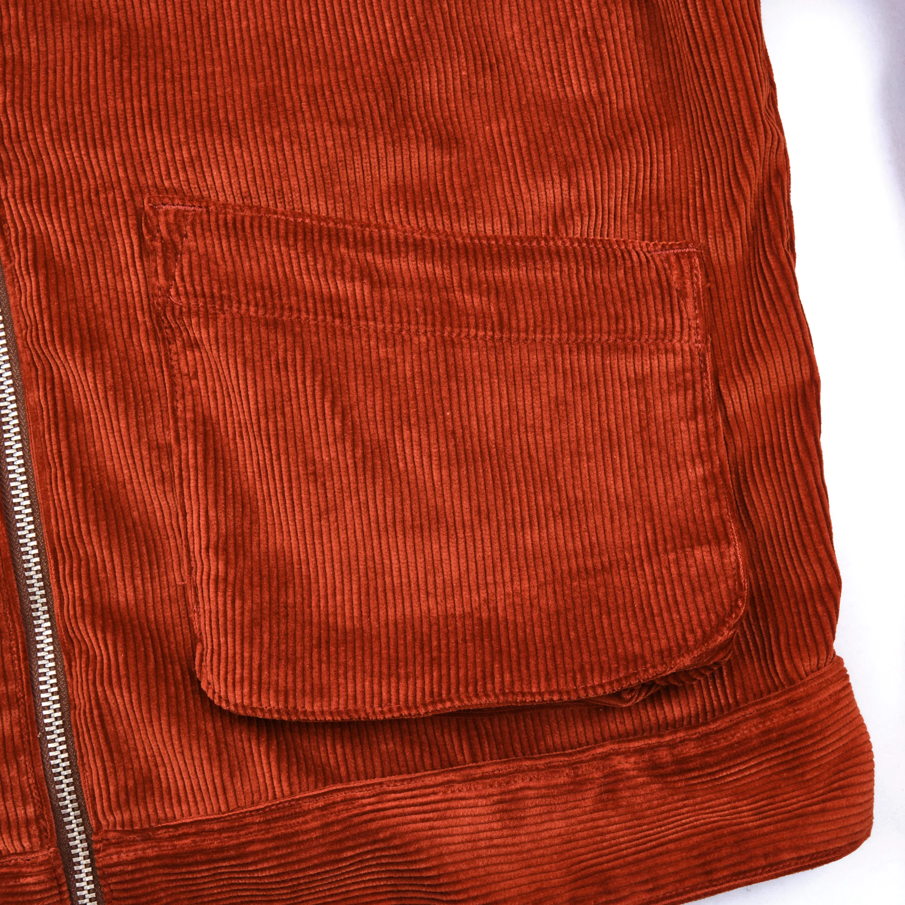 Meeks Jacket Terracotta Corduroy - Image 4