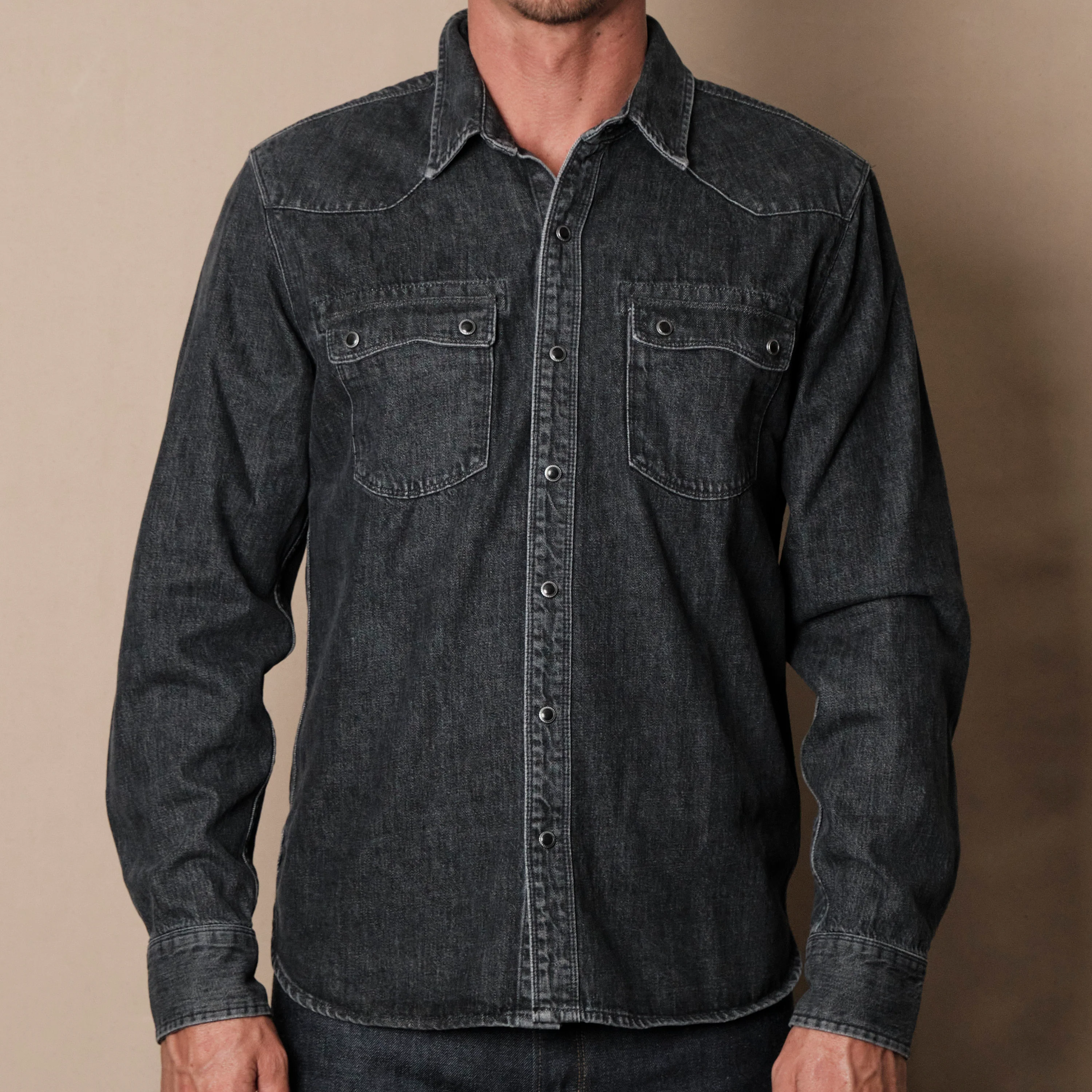 Modern Western 11 Ounce Black Stone Washed Denim - Image 2
