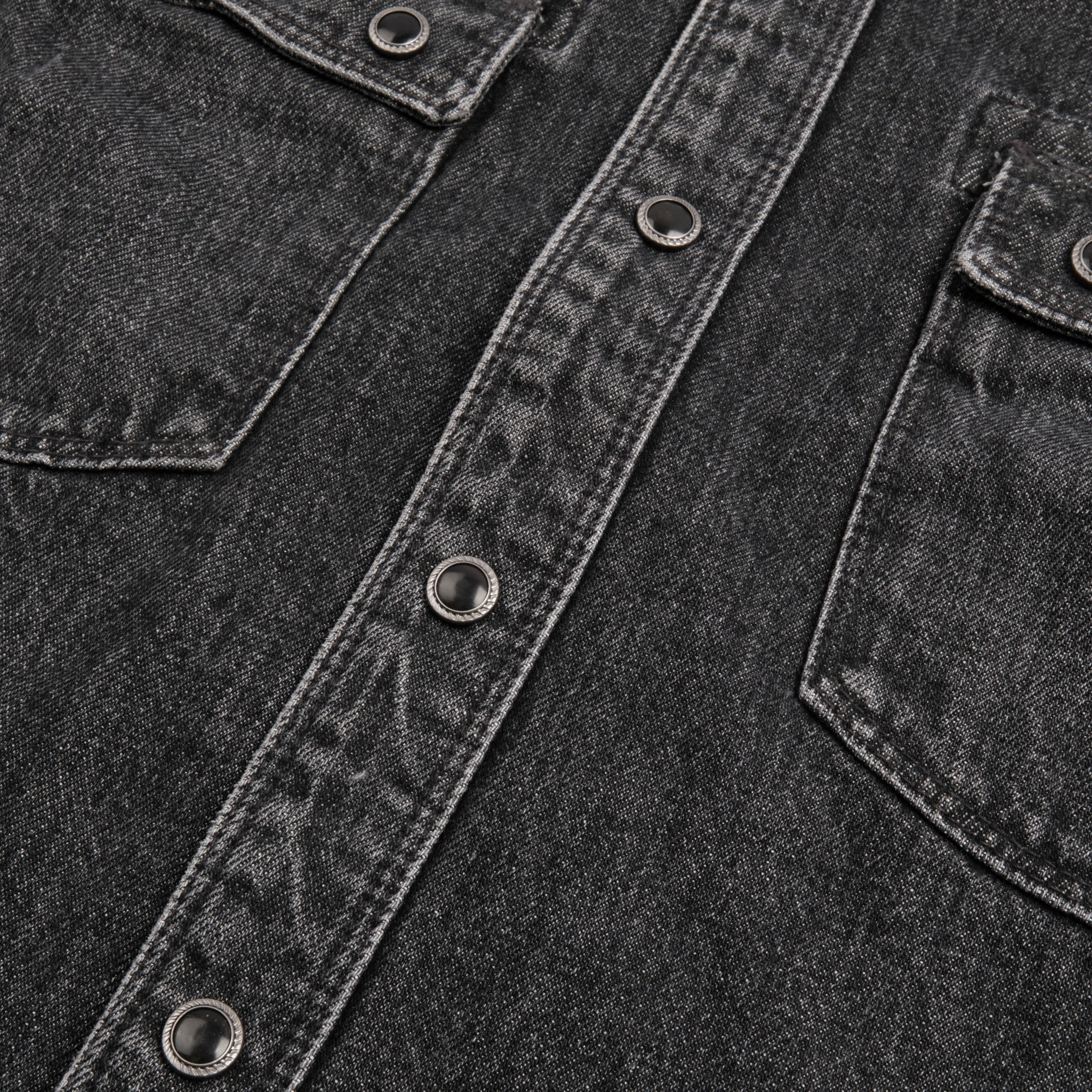 Modern Western 11 Ounce Black Stone Washed Denim - Image 5
