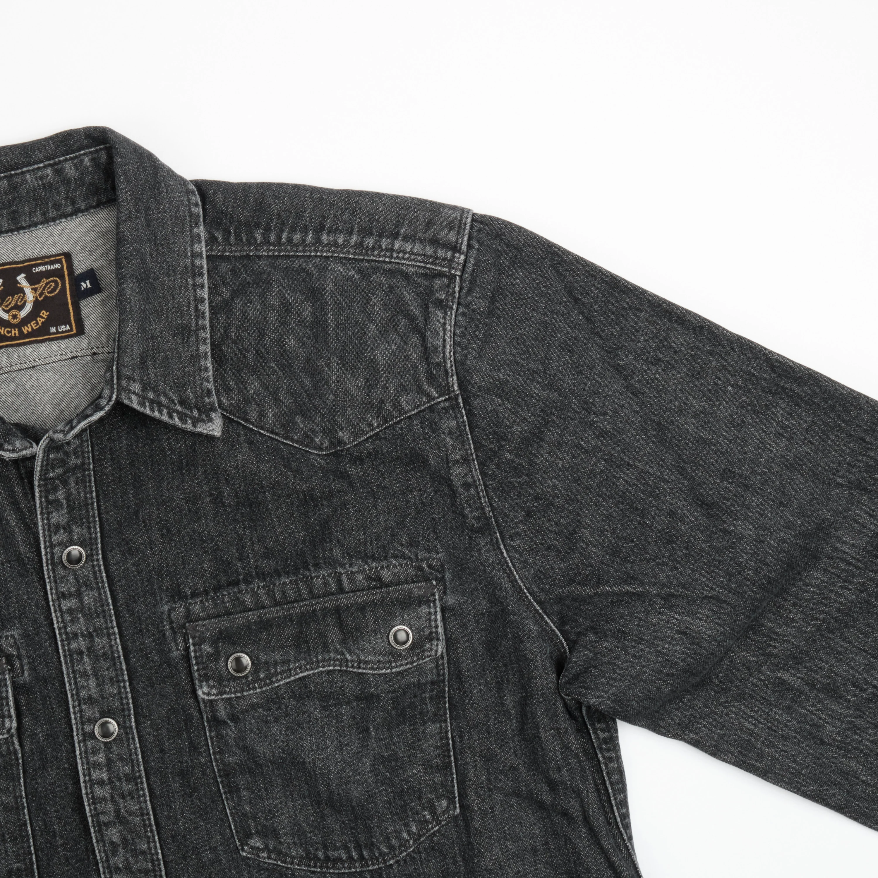 Modern Western 11 Ounce Black Stone Washed Denim - Image 7