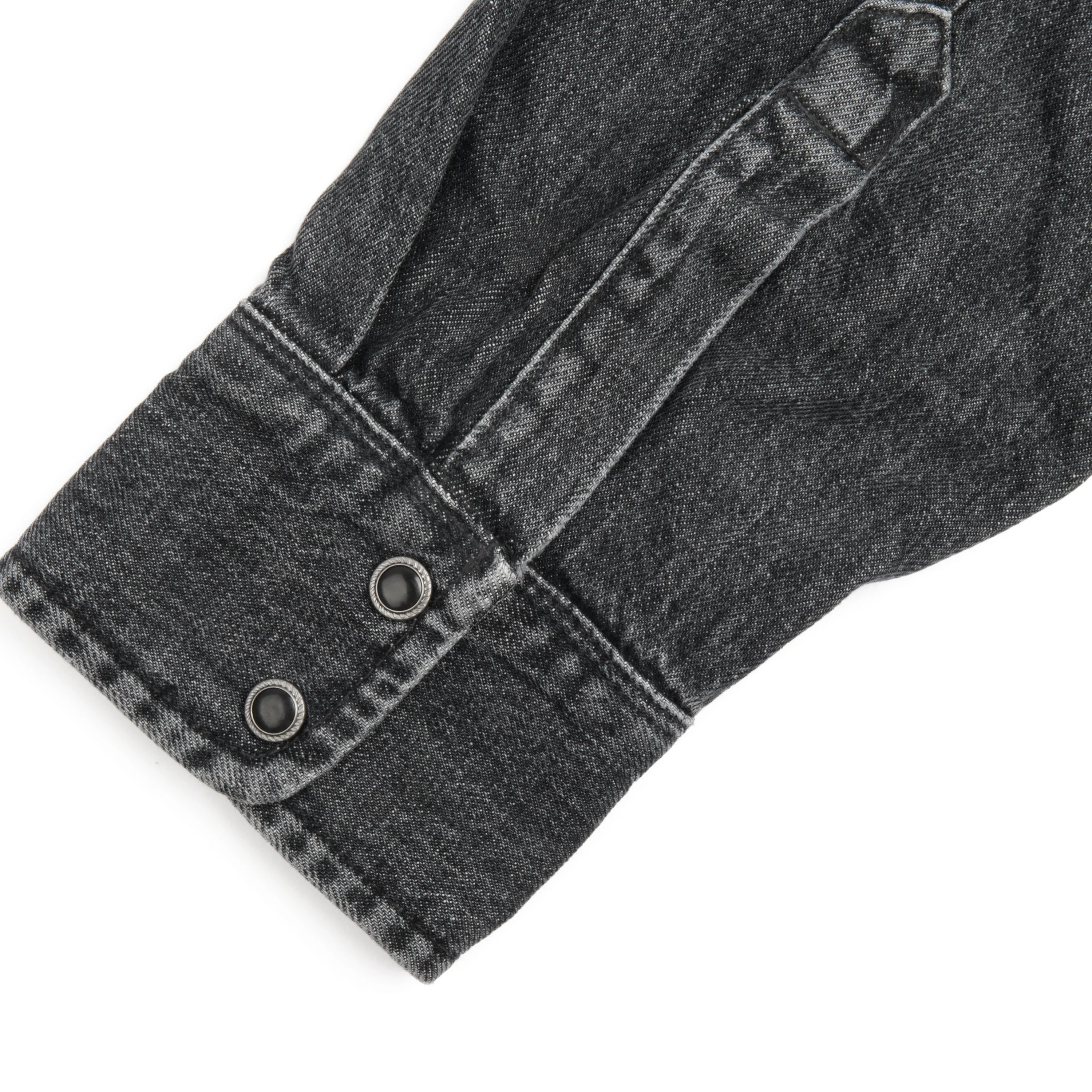 Modern Western 11 Ounce Black Stone Washed Denim - Image 8