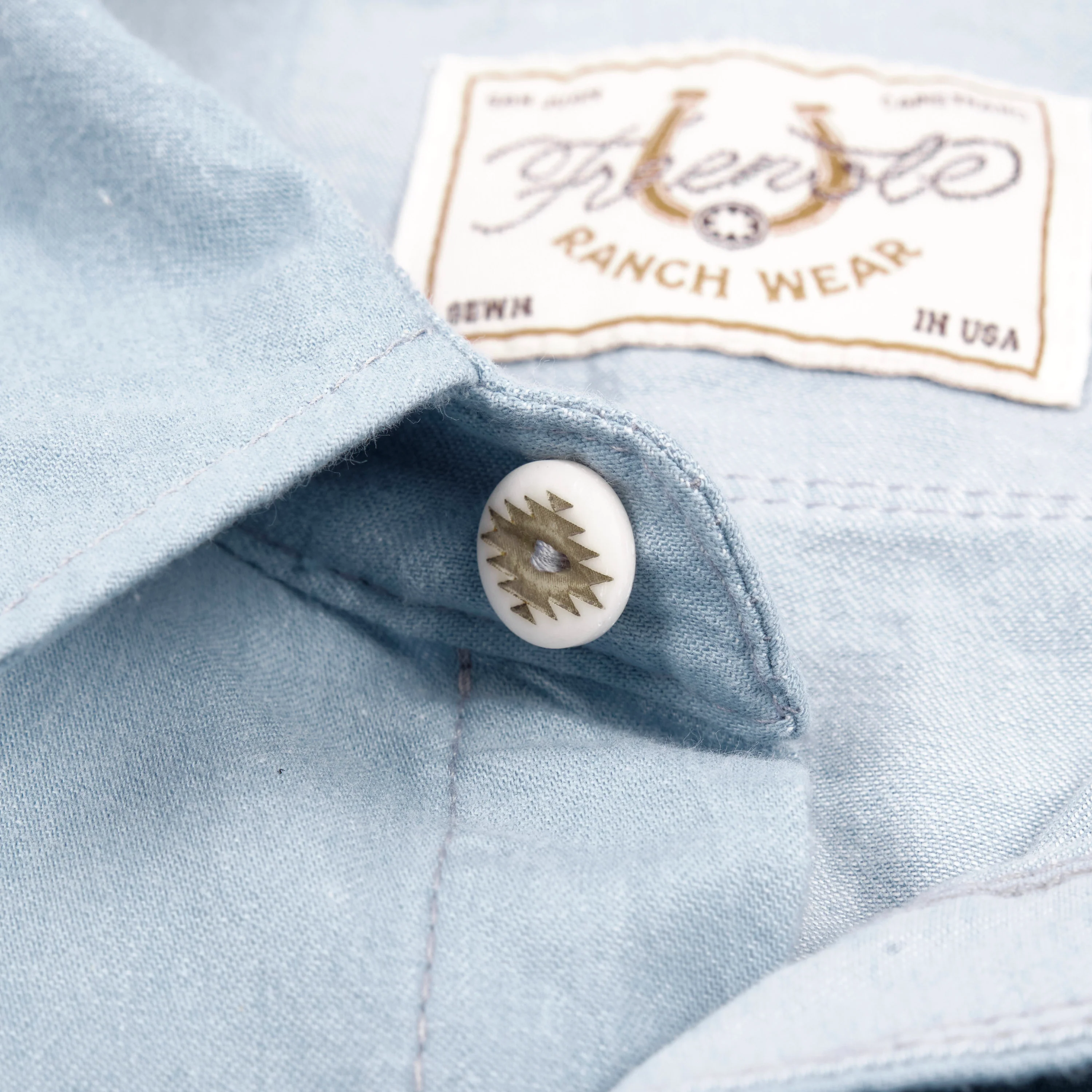 Modern Western Clear Blue Chambray - Image 8