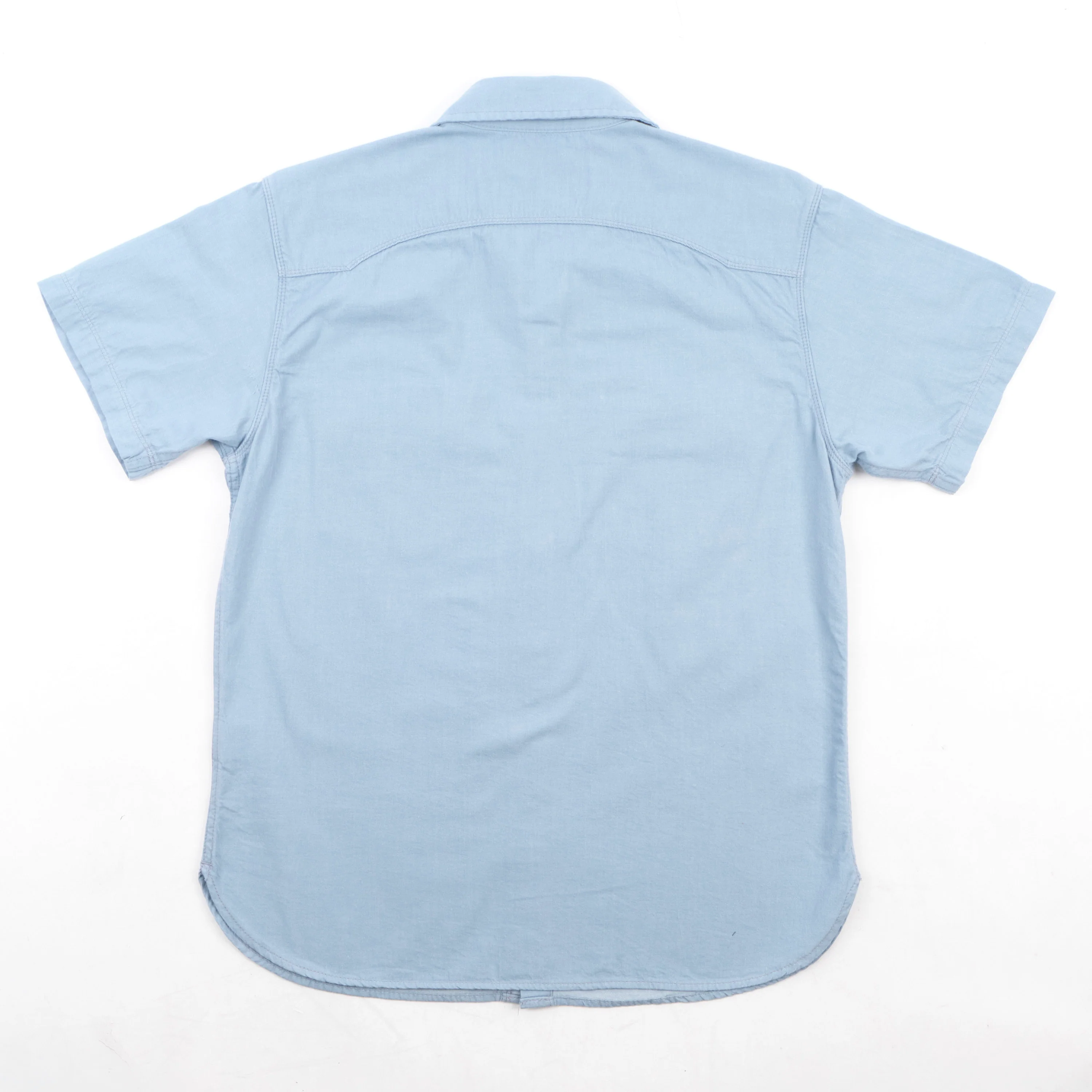 Modern Western S/S Clear Blue Chambray - Image 11