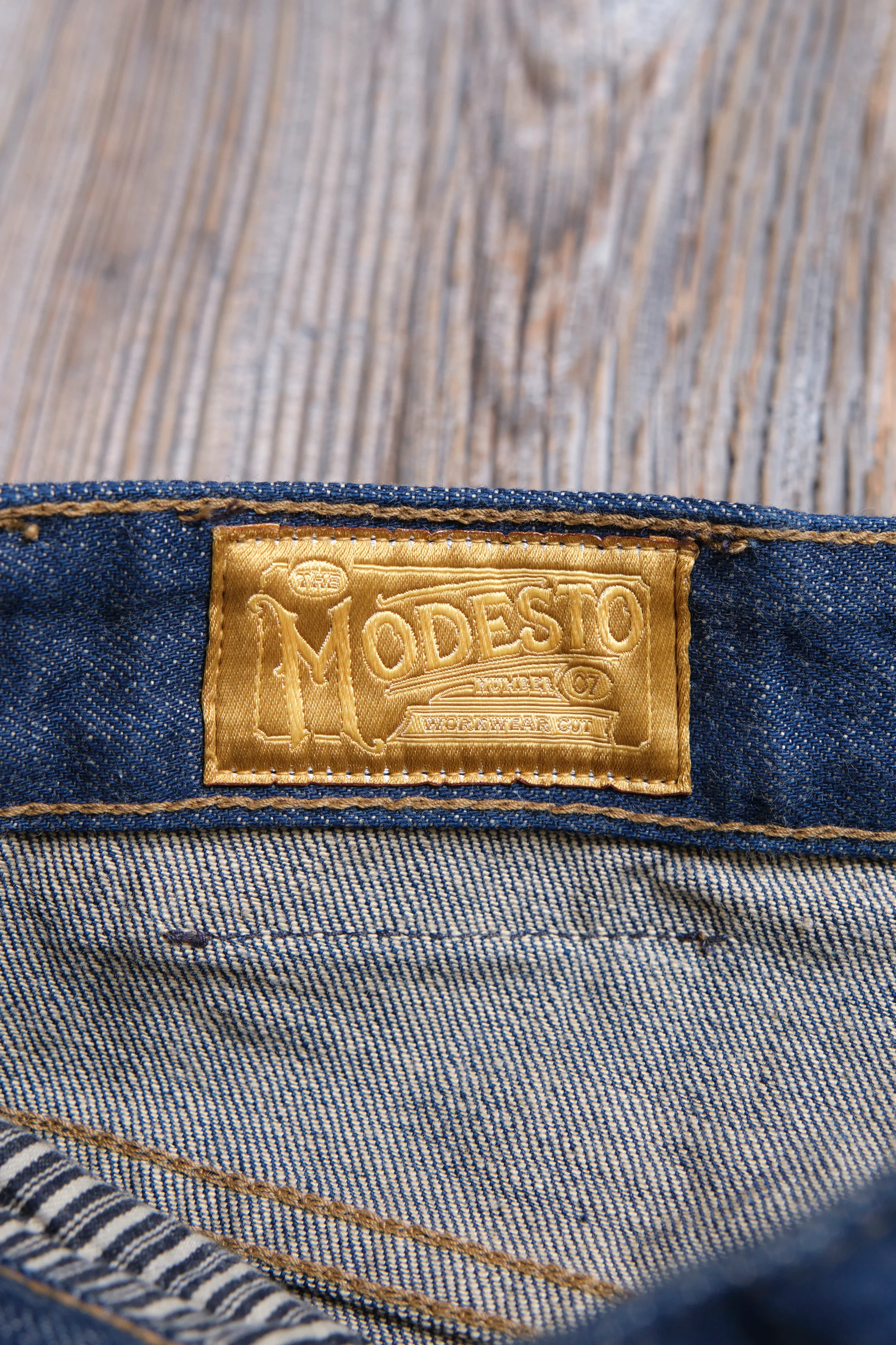 Modesto 13 Ounce Natural Rinsed Denim - Image 10