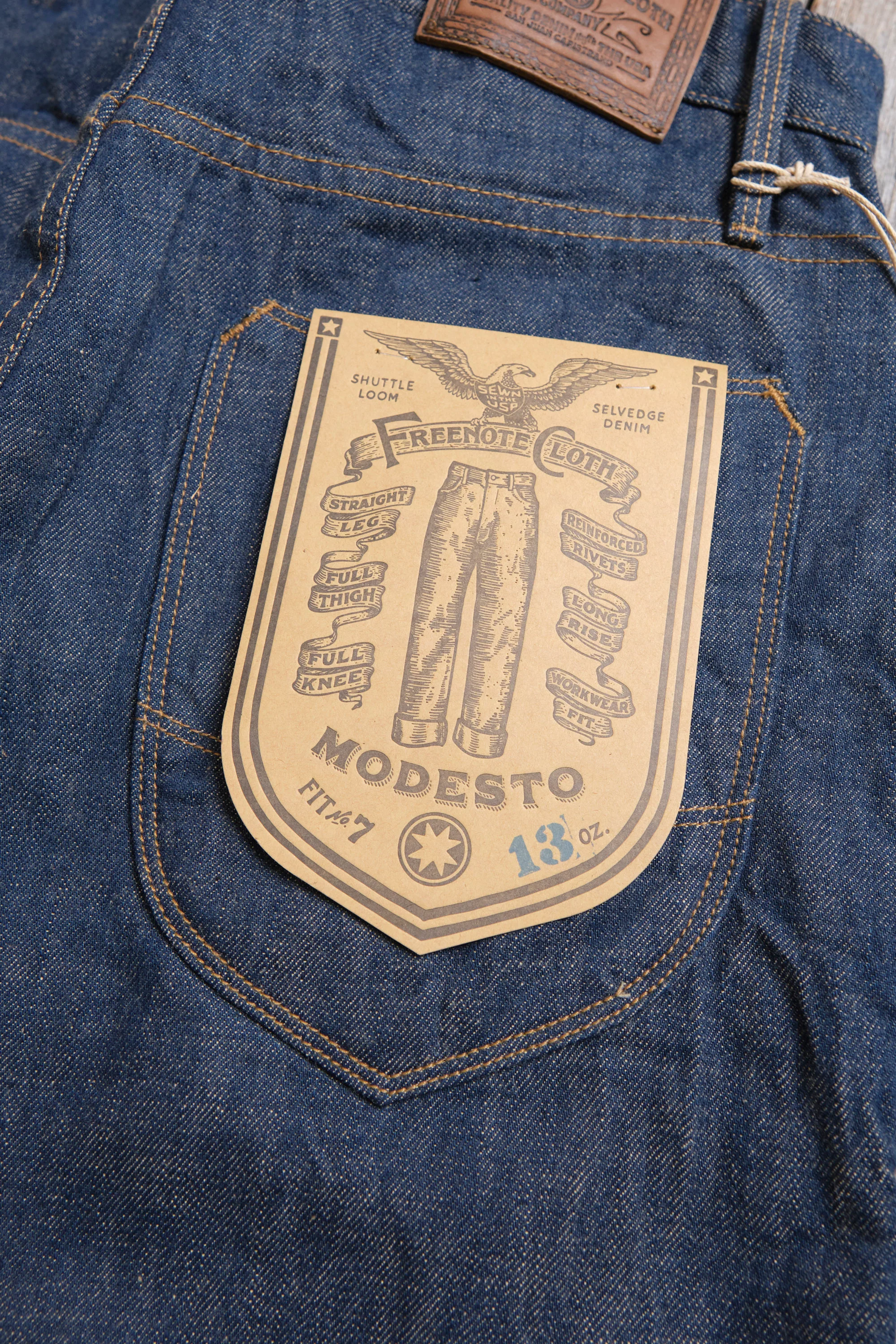 Modesto 13 Ounce Natural Rinsed Denim - Image 13