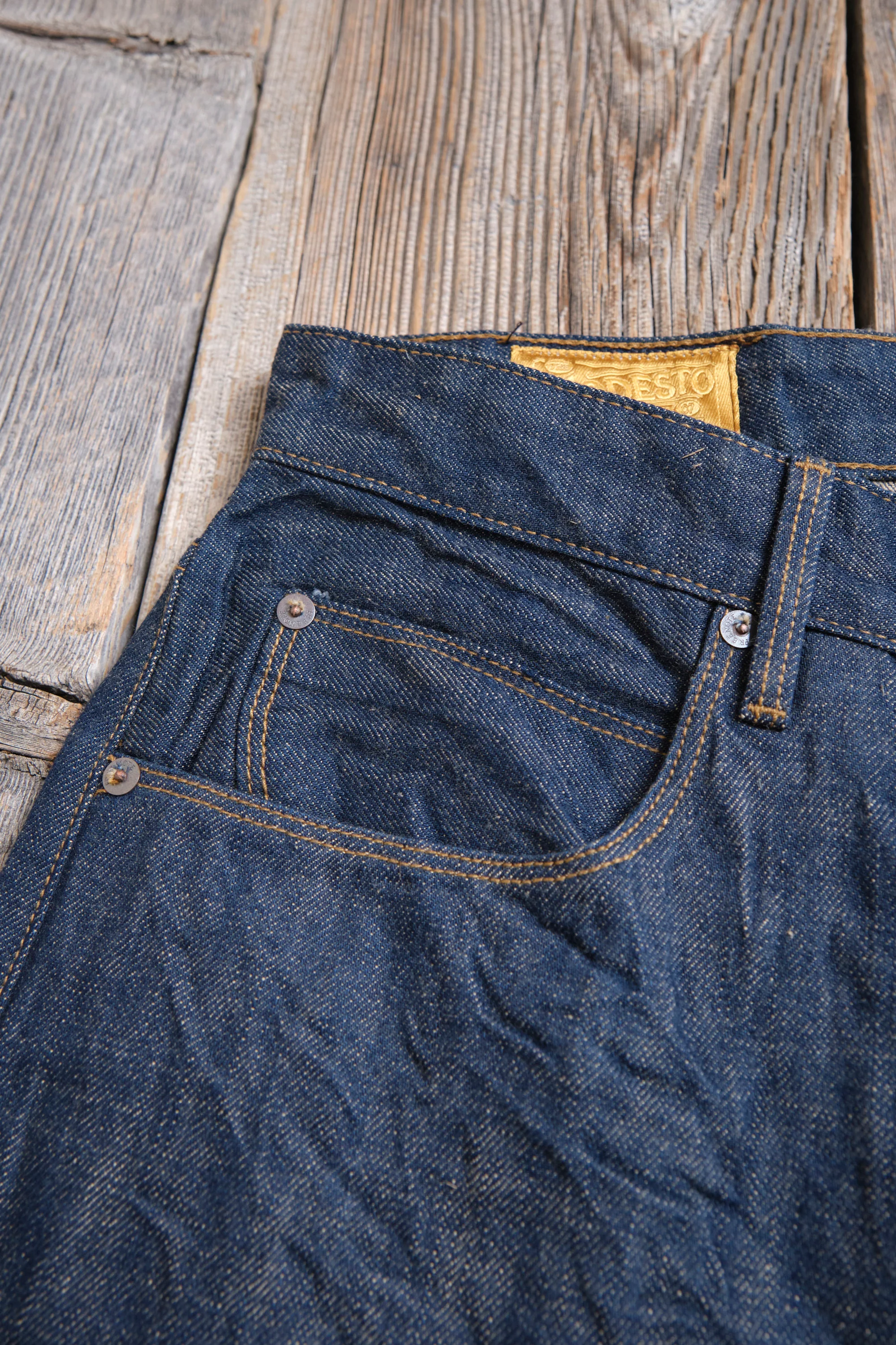 Modesto 13 Ounce Natural Rinsed Denim - Image 7