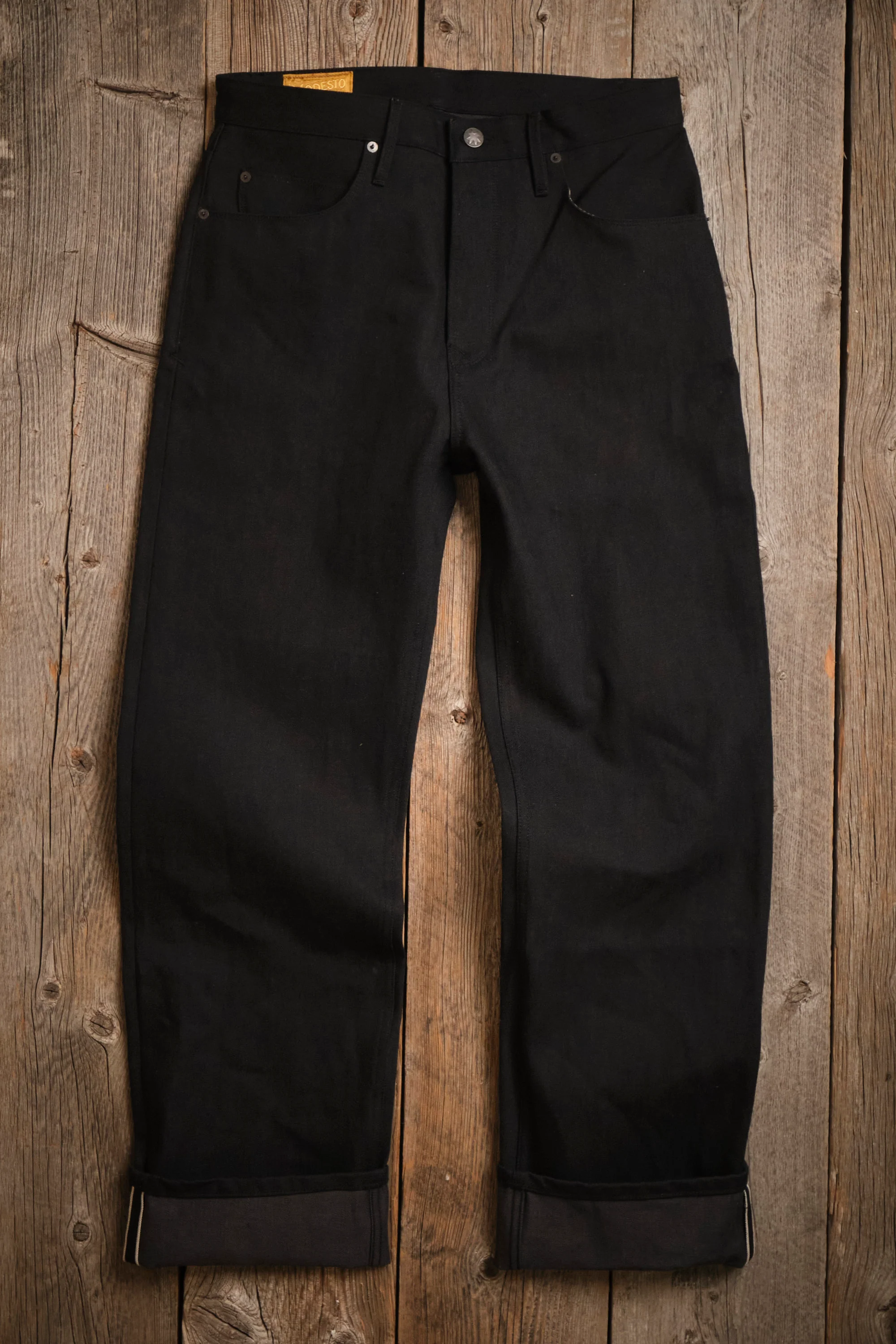 Modesto 14.25 Ounce Black Grey Denim - Image 6