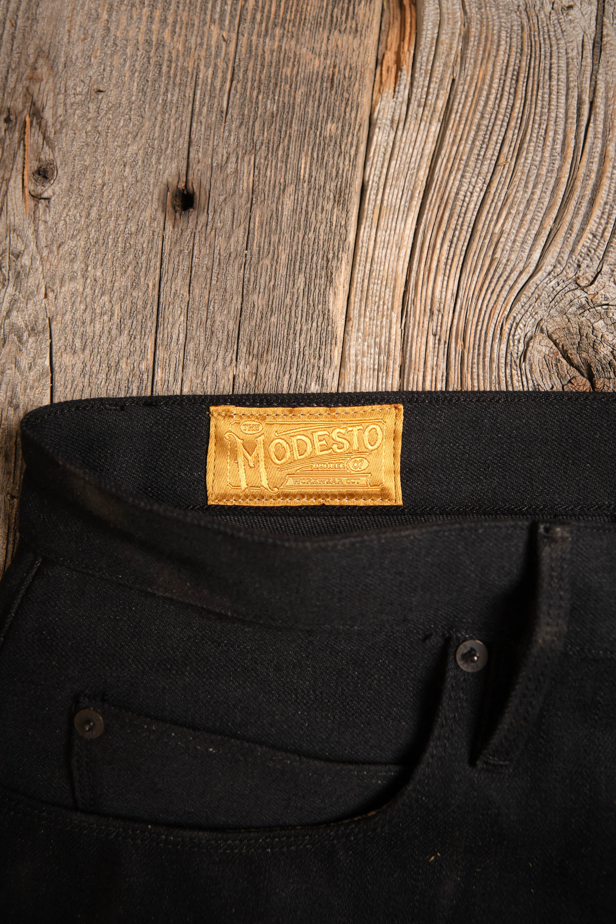 Modesto 14.25 Ounce Black Grey Denim - Image 7