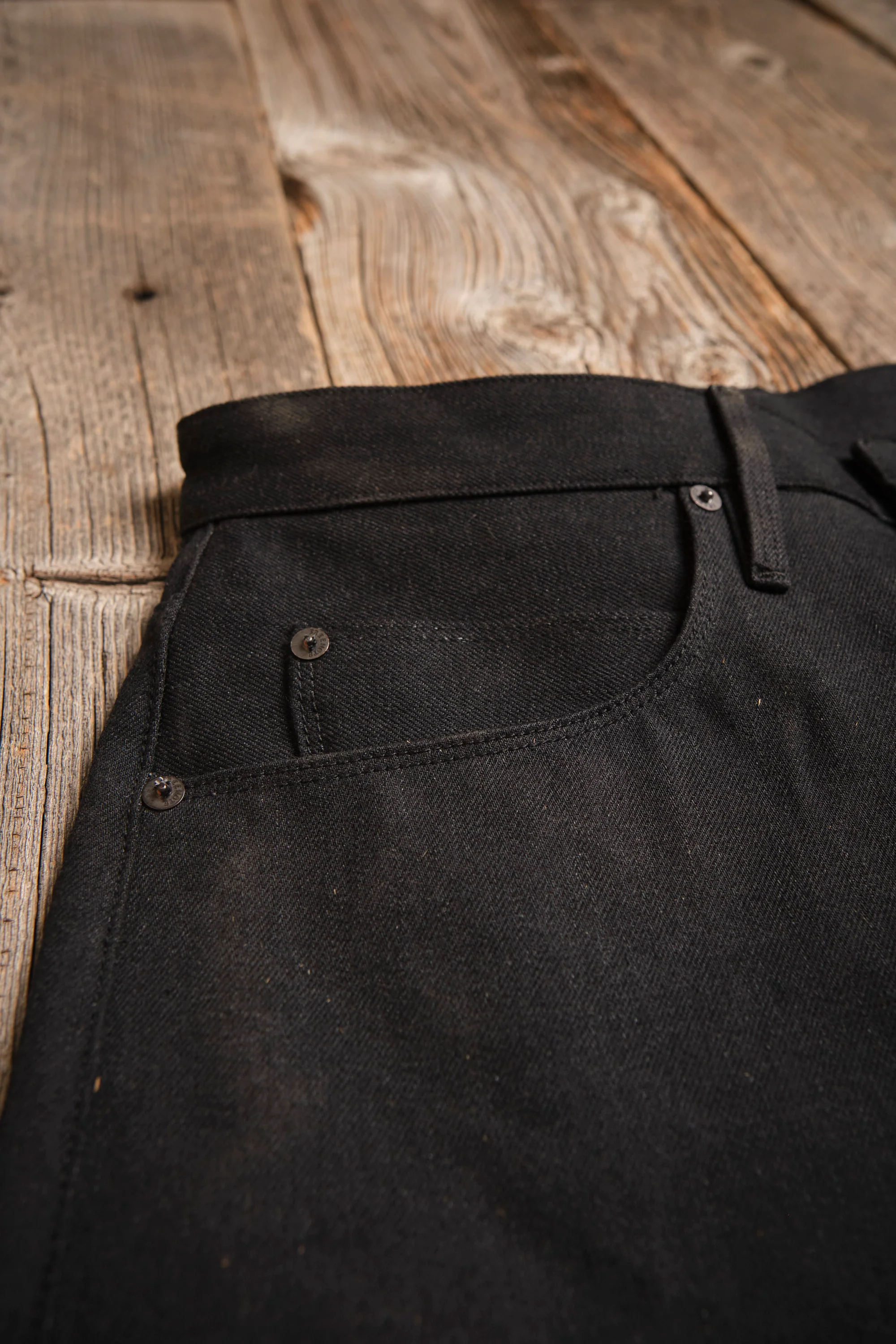 Modesto 14.25 Ounce Black Grey Denim - Image 9