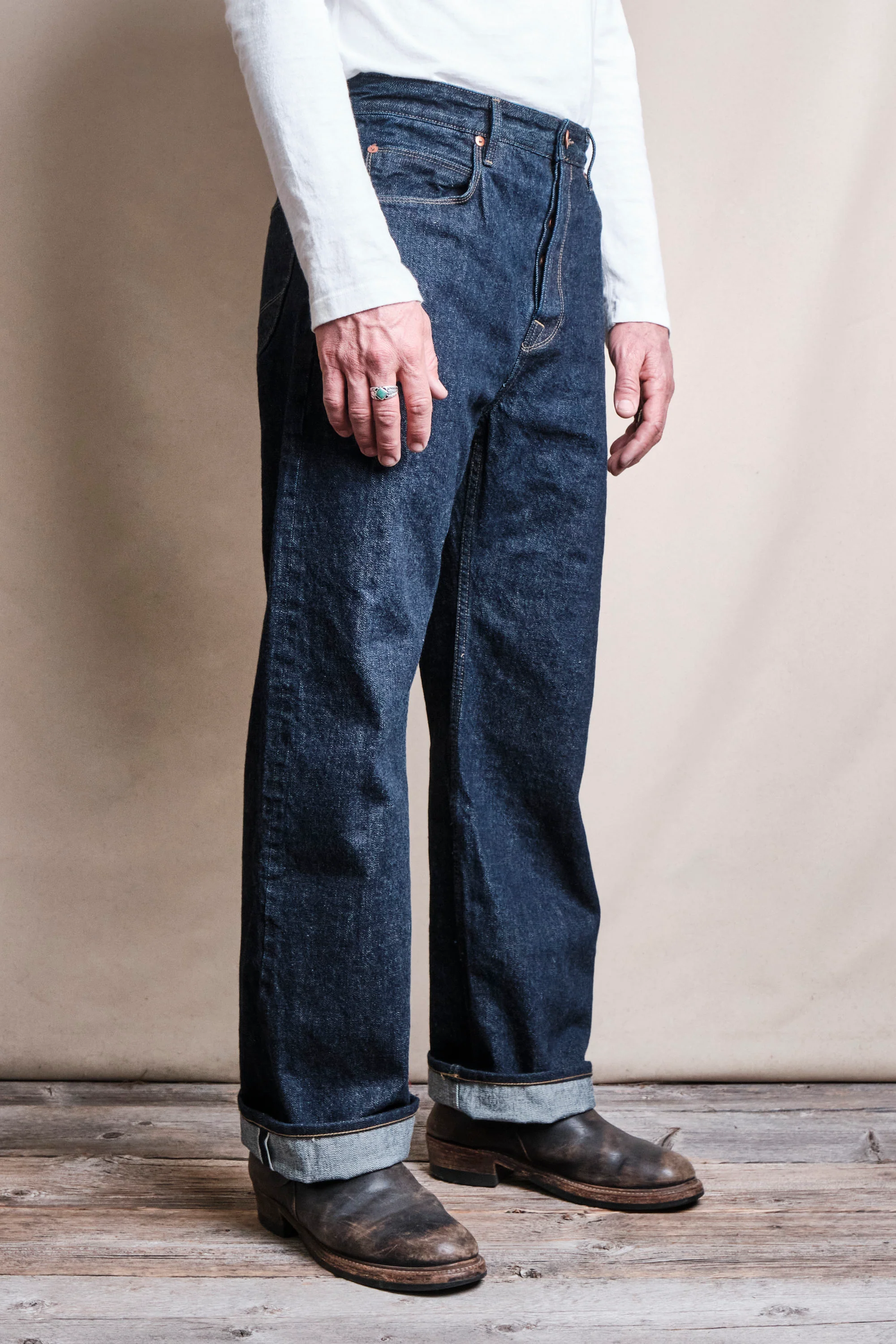 Modesto 14.50 Ounce Indigo Unsanforized Denim - Image 3