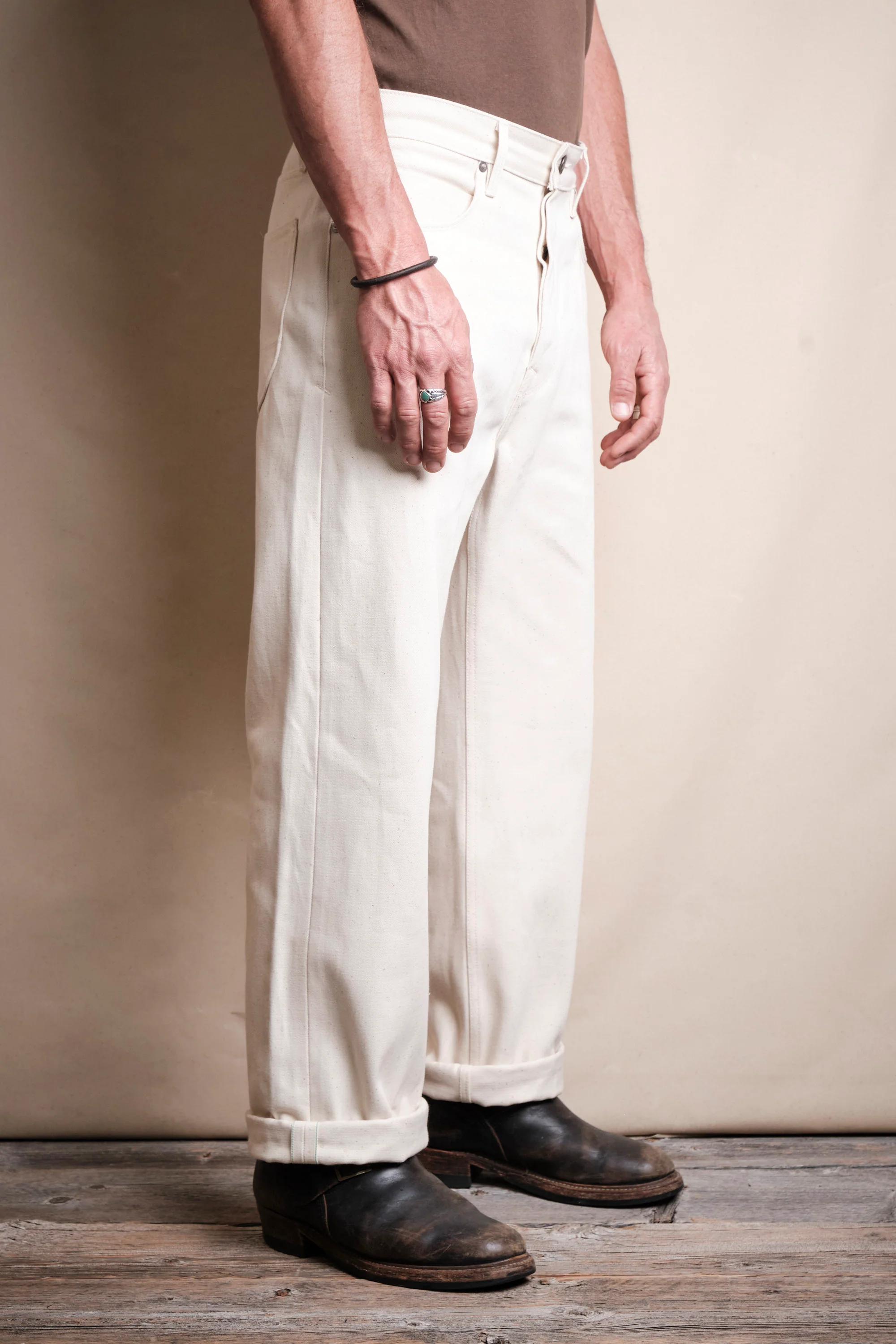 Modesto 14 Ounce Ecru Denim - Image 3
