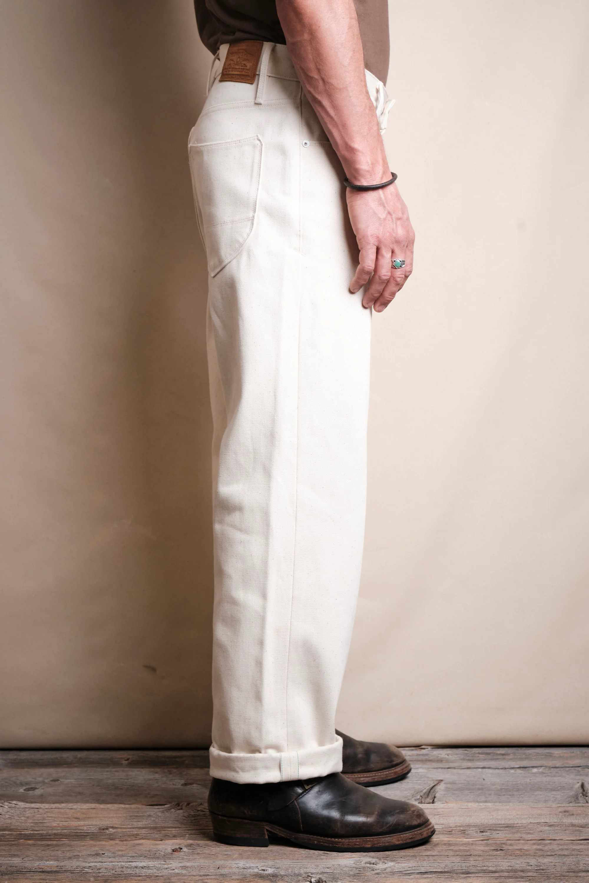 Modesto 14 Ounce Ecru Denim - Image 4