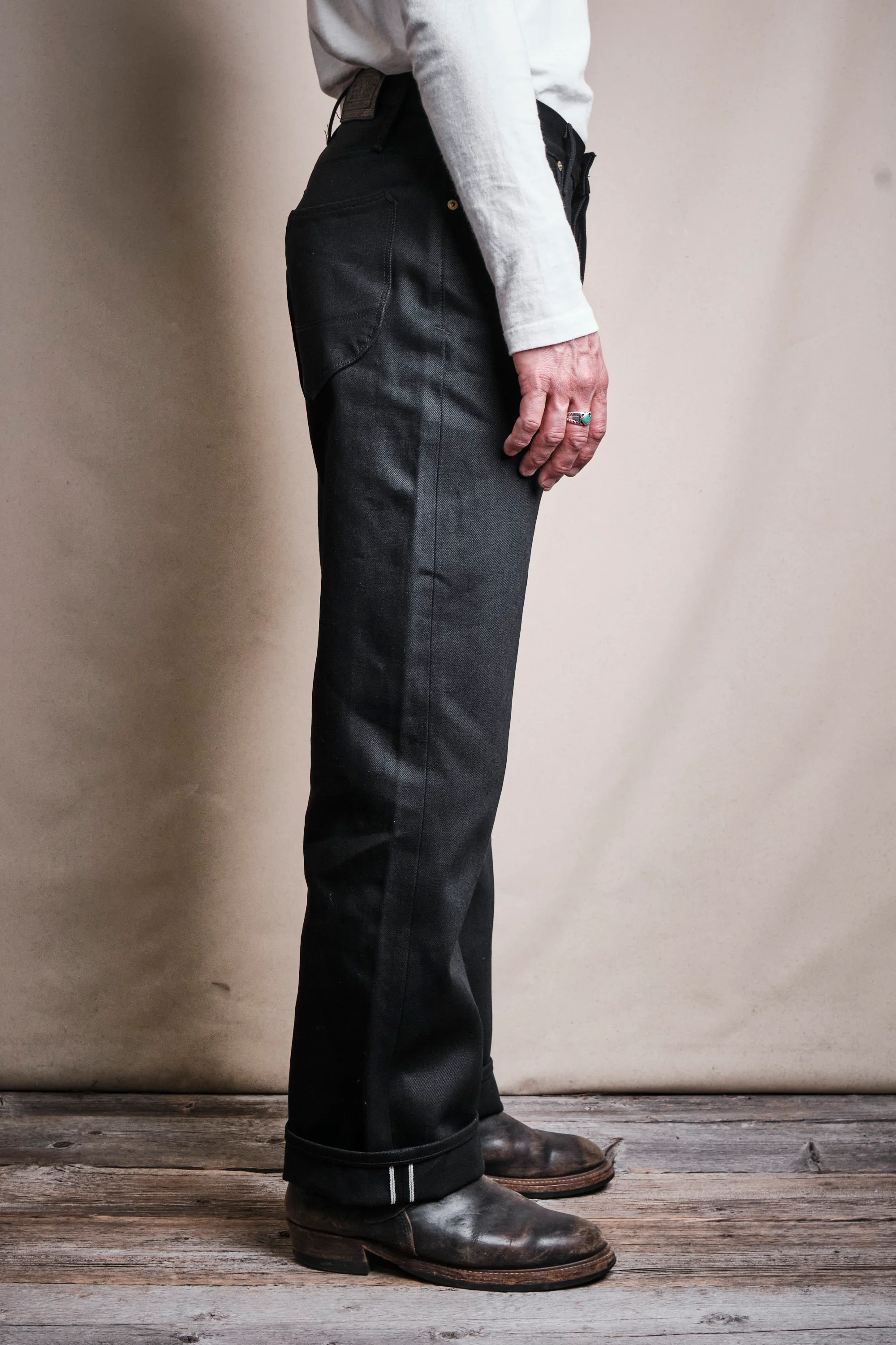 Modesto 15.75 Ounce Black Denim - Image 4
