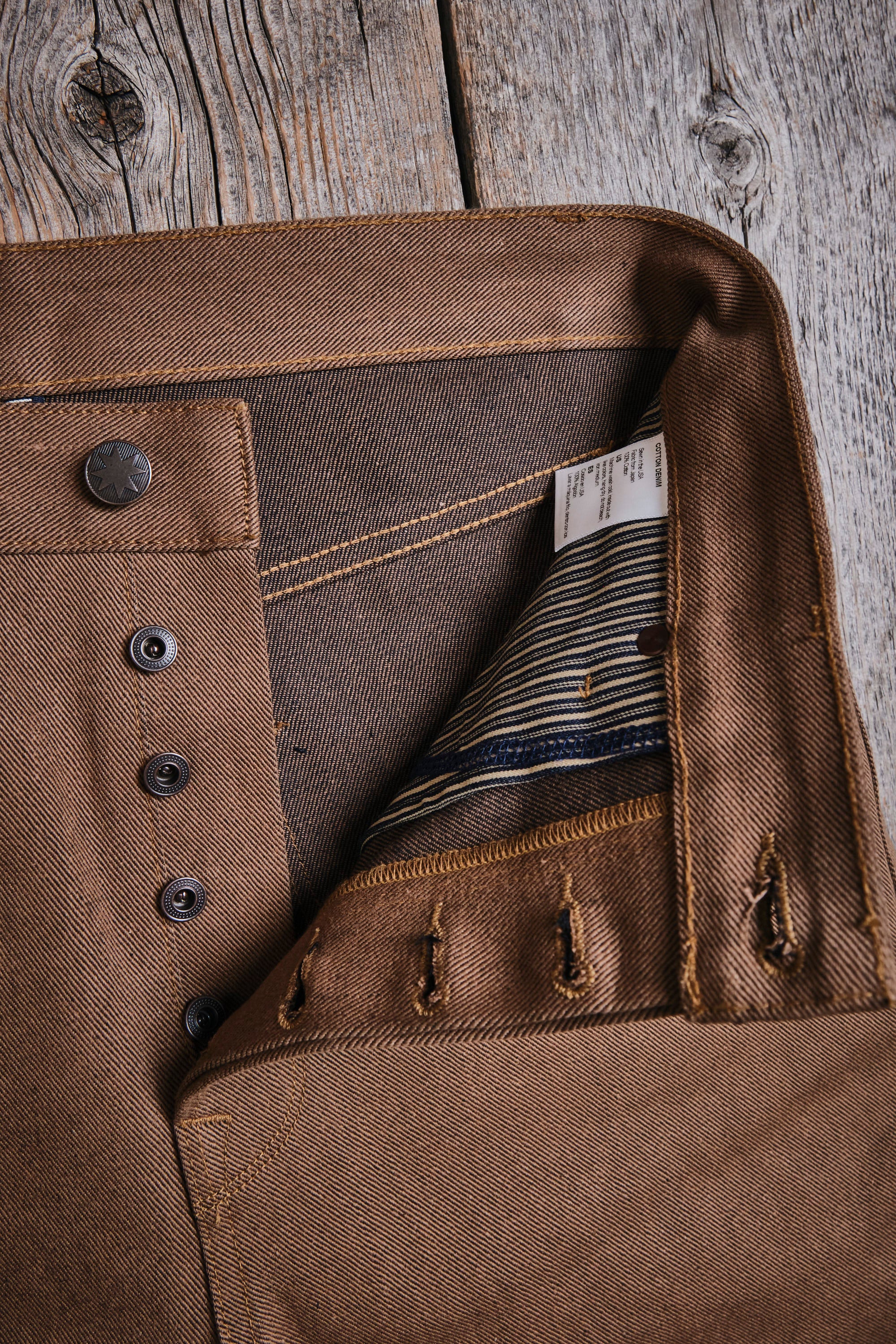 Modesto 15 Ounce Brown Denim - Image 10