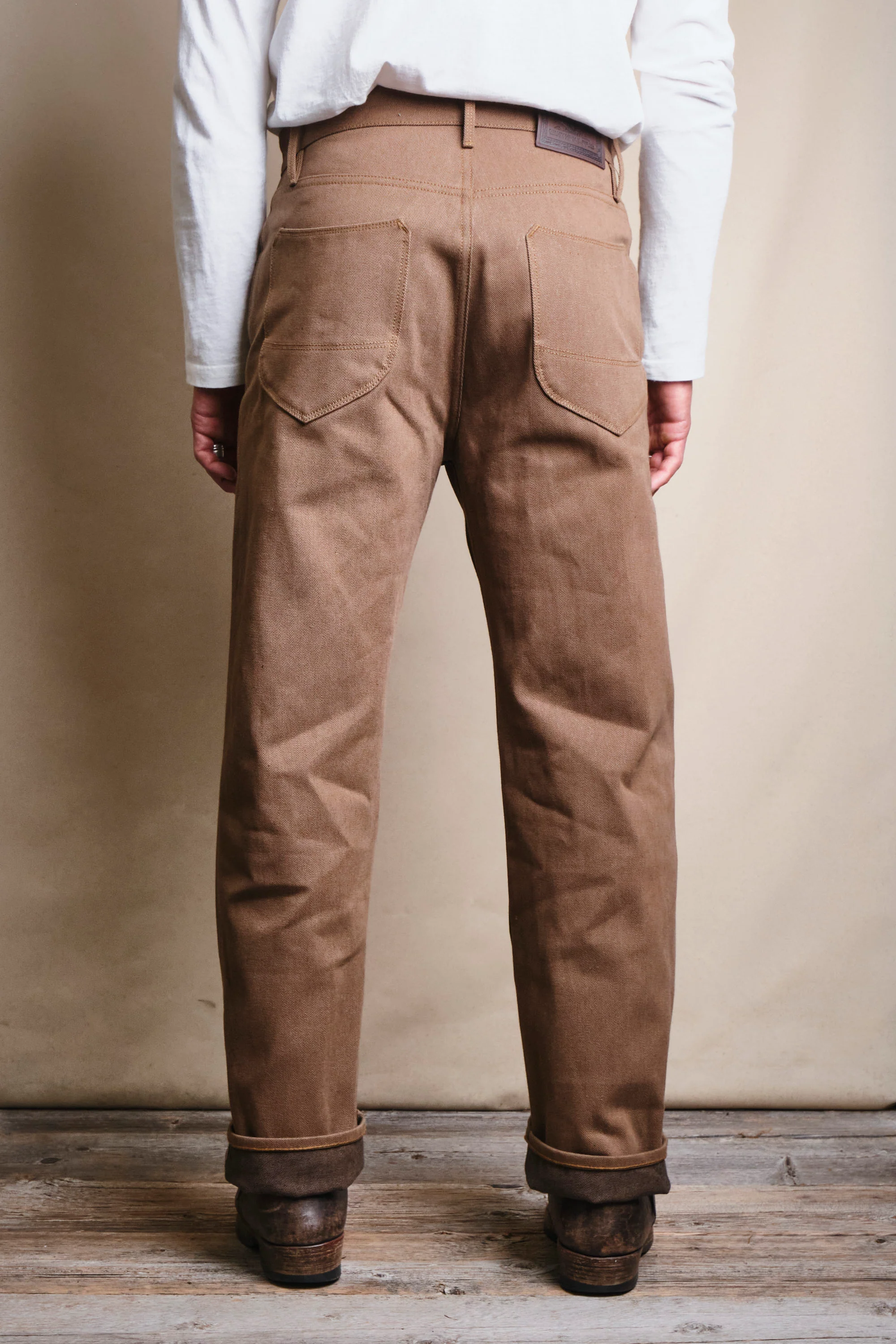 Modesto 15 Ounce Brown Denim - Image 5
