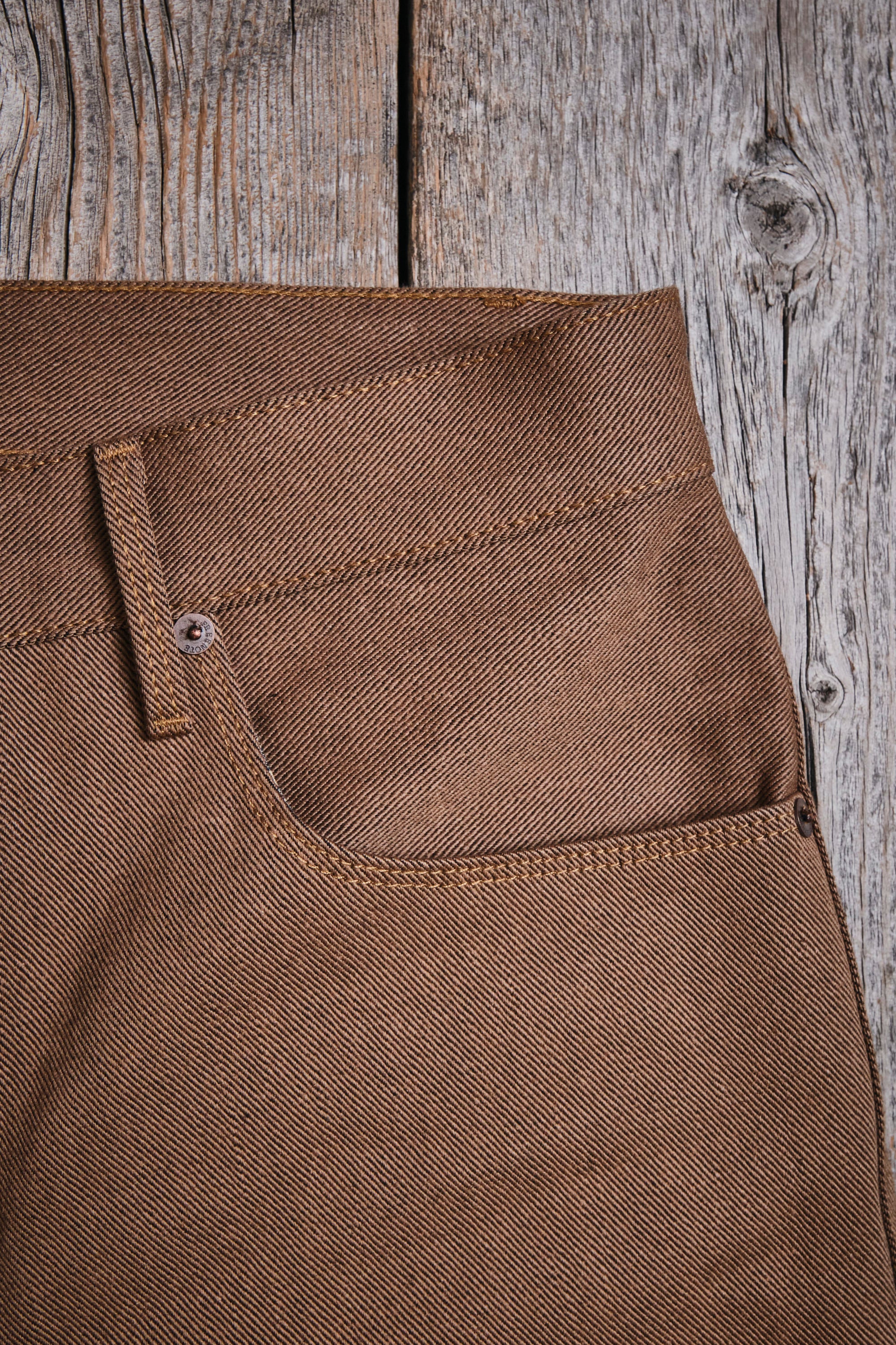 Modesto 15 Ounce Brown Denim - Image 8
