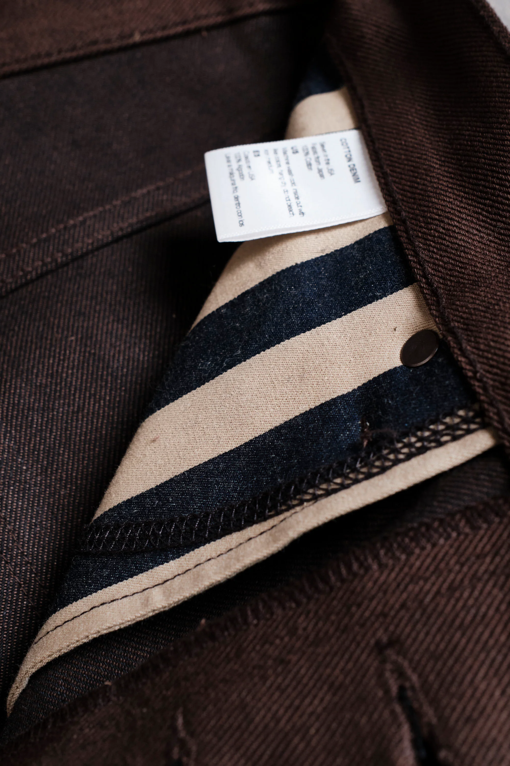 Modesto 15 Ounce Dark Brown Denim - Image 11