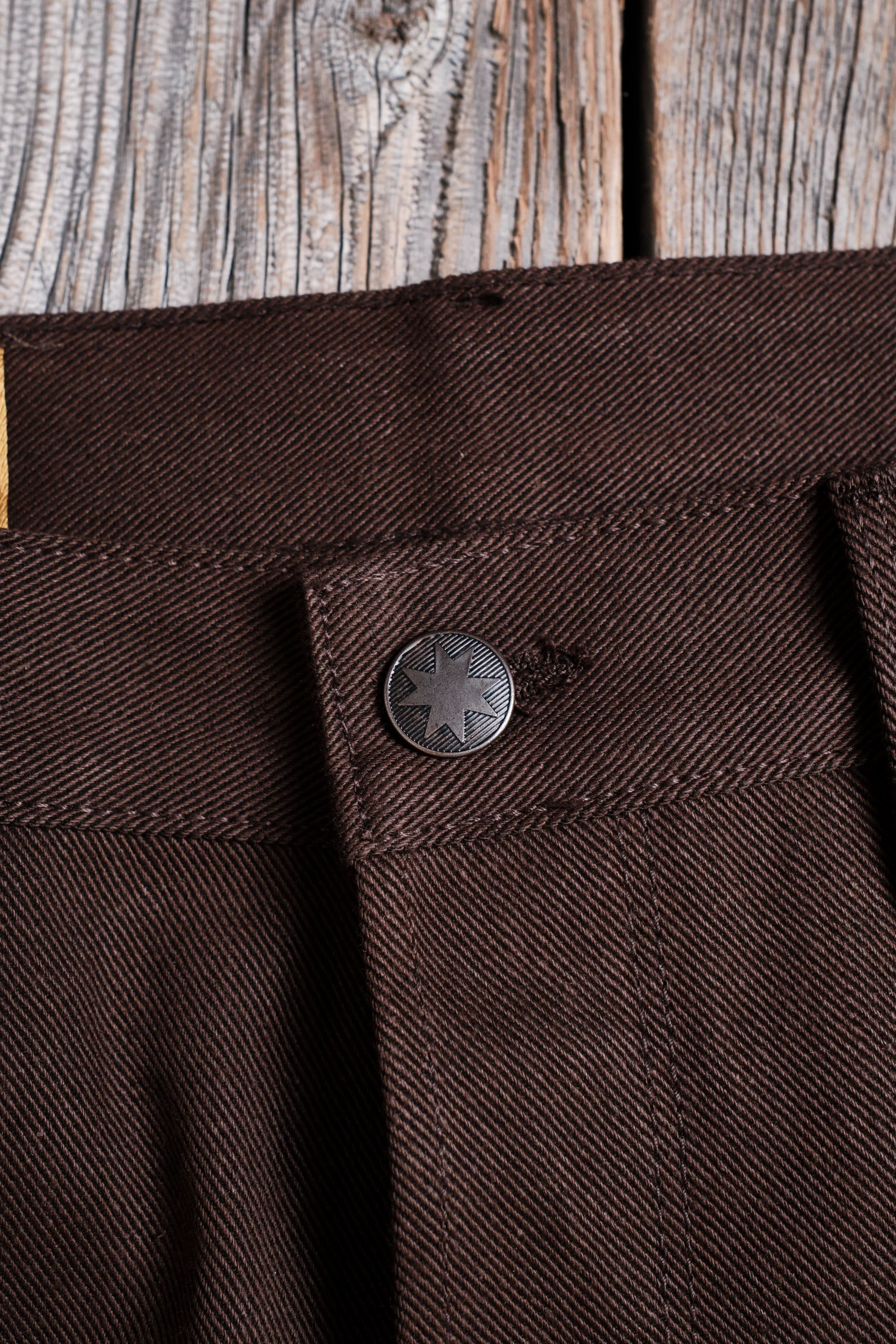 Modesto 15 Ounce Dark Brown Denim - Image 12