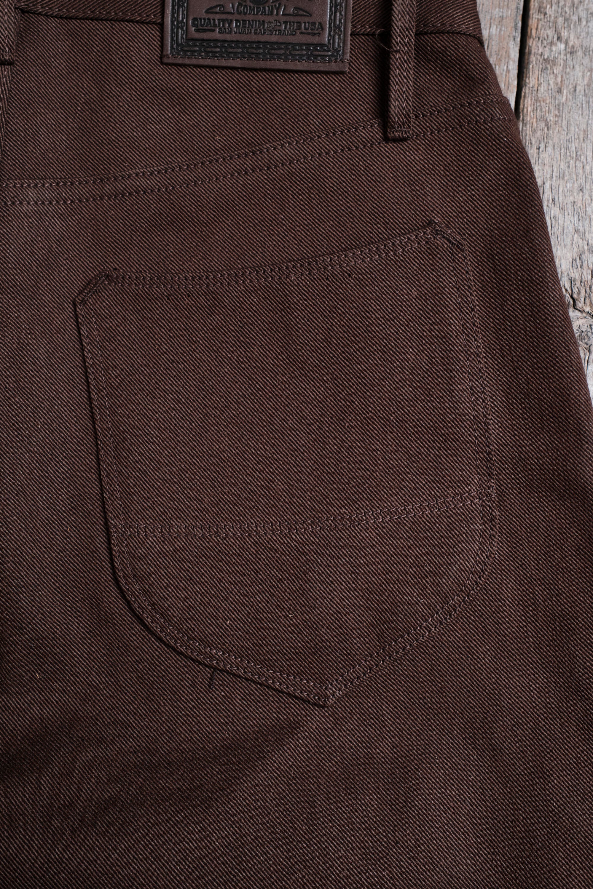 Modesto 15 Ounce Dark Brown Denim - Image 16