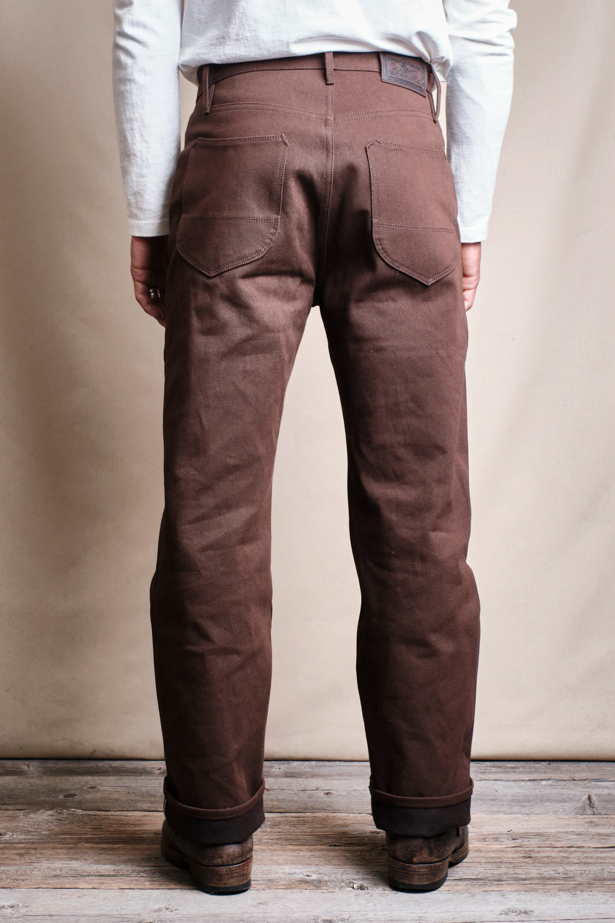 Modesto 15 Ounce Dark Brown Denim - Image 5