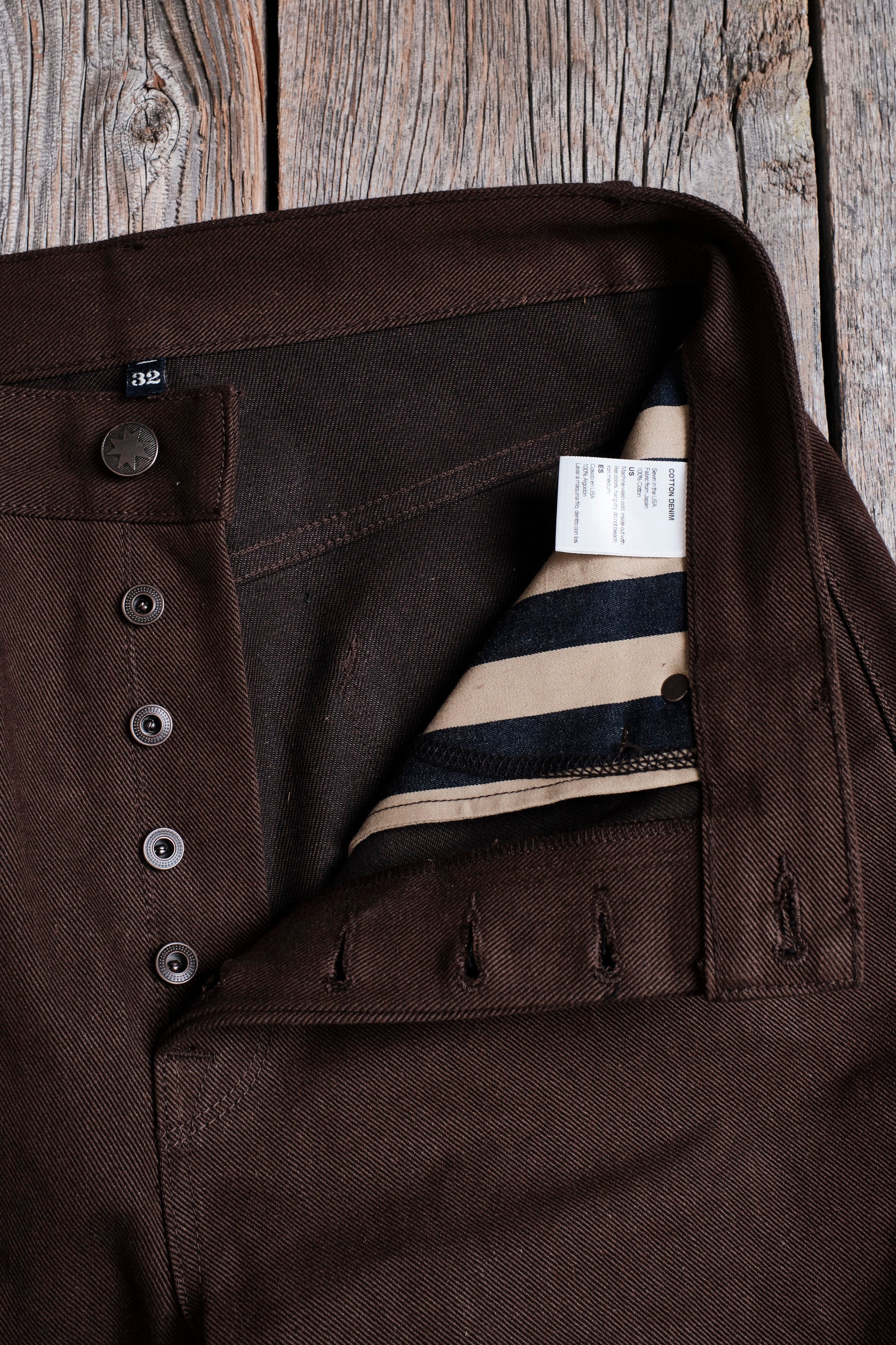 Modesto 15 Ounce Dark Brown Denim - Image 9