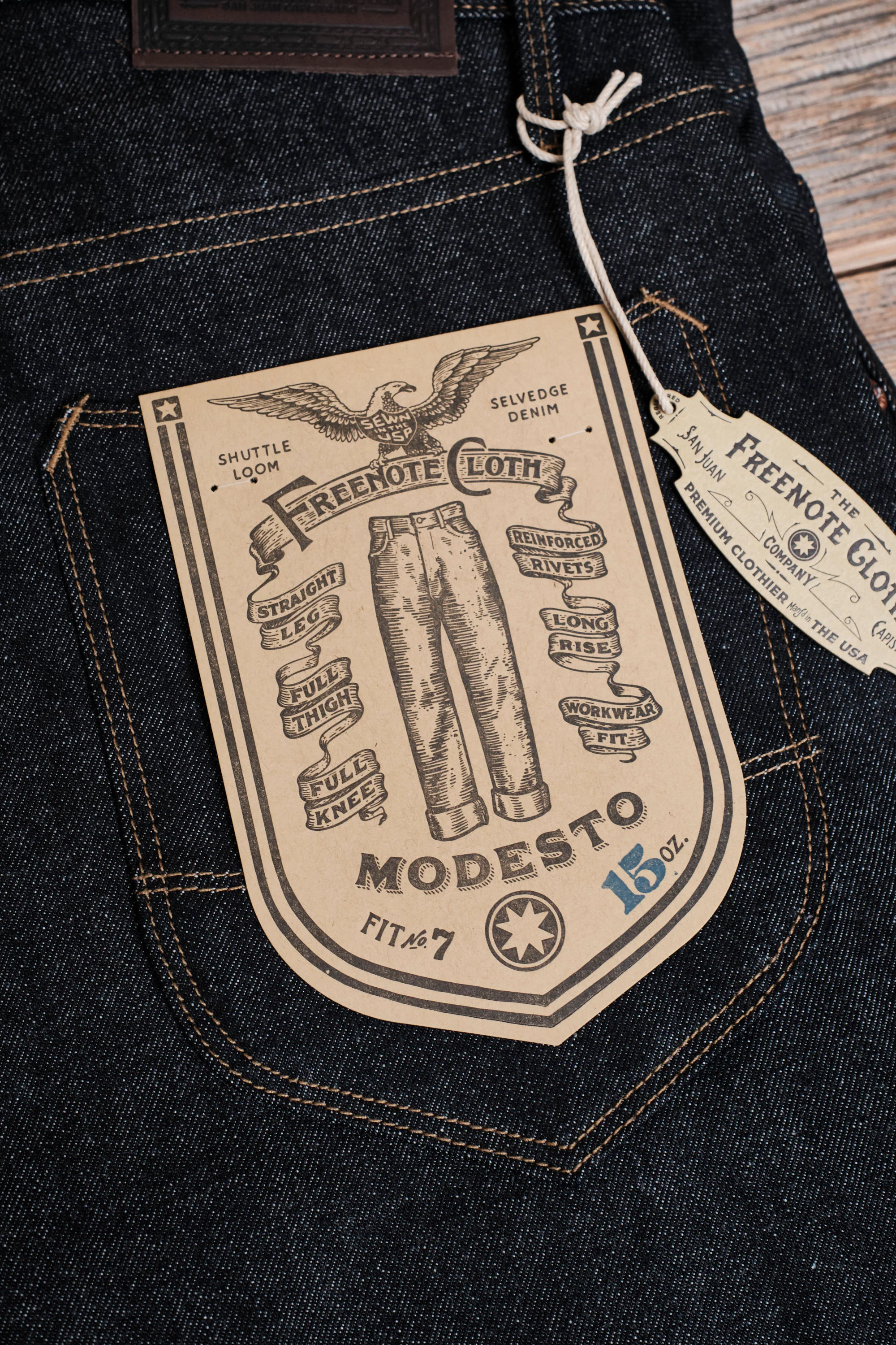 Modesto 15 Ounce Kaihara Unsinged Denim - Image 12
