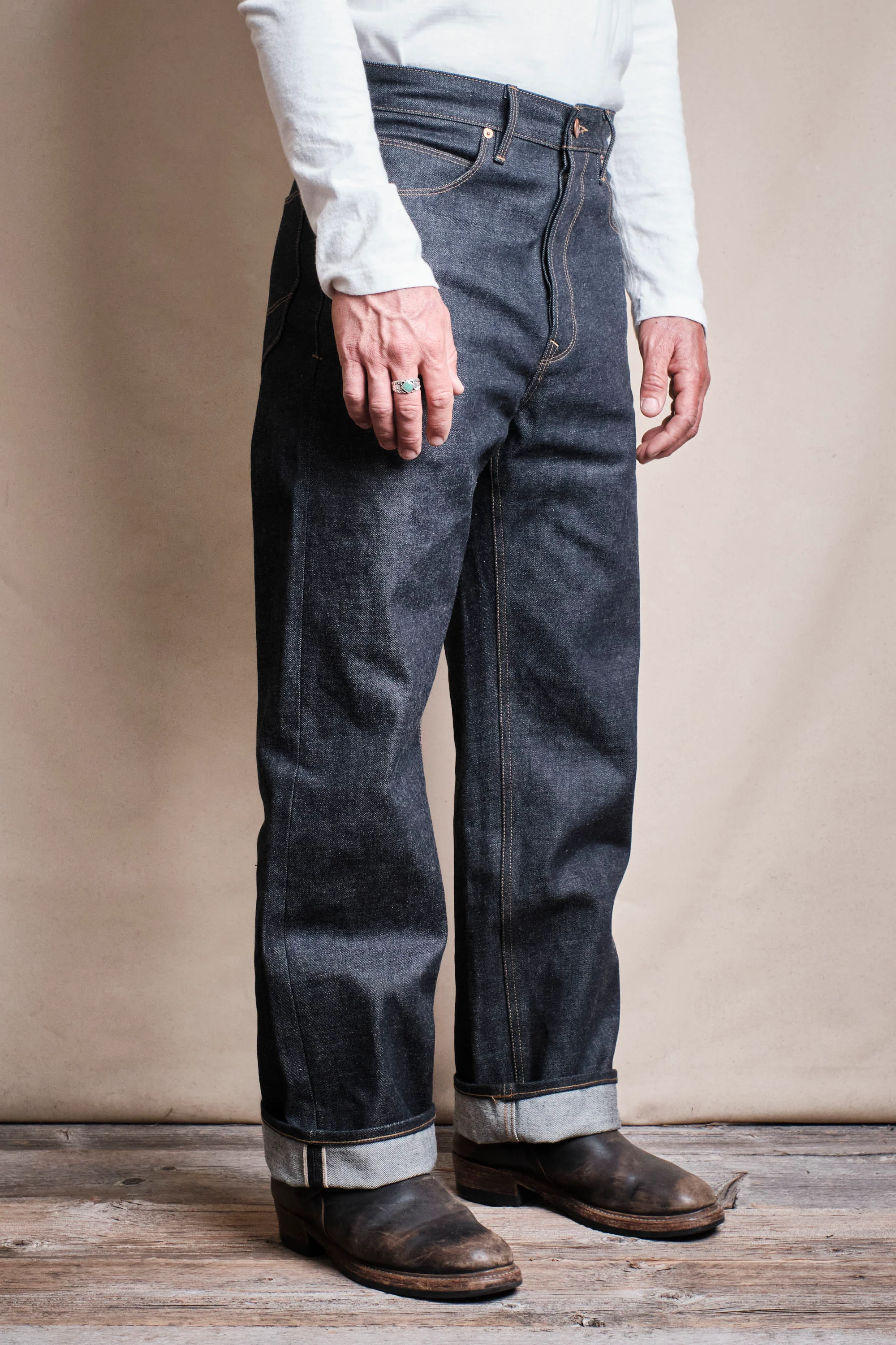 Modesto 15 Ounce Kaihara Unsinged Denim - Image 3