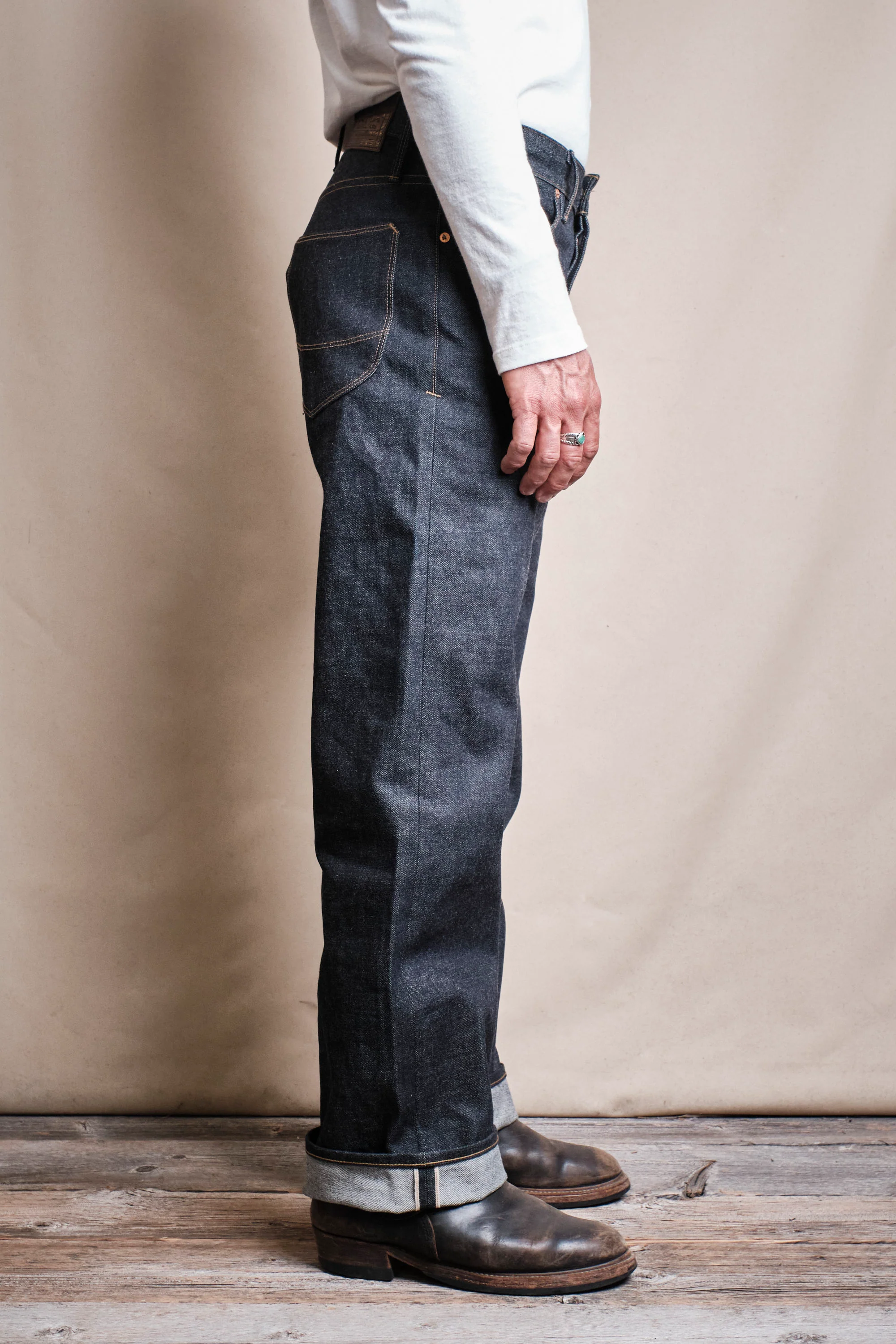 Modesto 15 Ounce Kaihara Unsinged Denim - Image 4