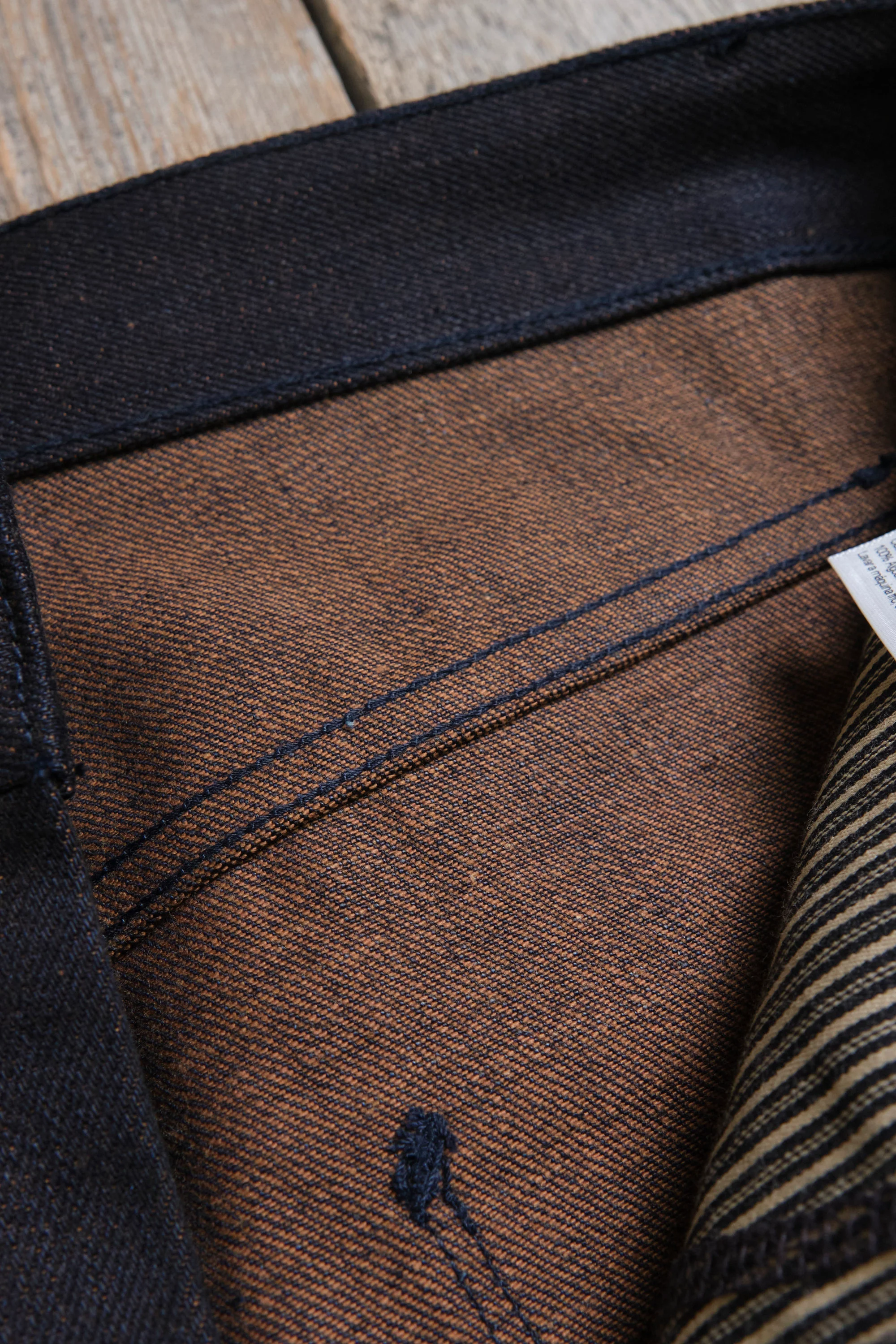 Modesto 16 ounce Indigo Brown Denim - Image 10