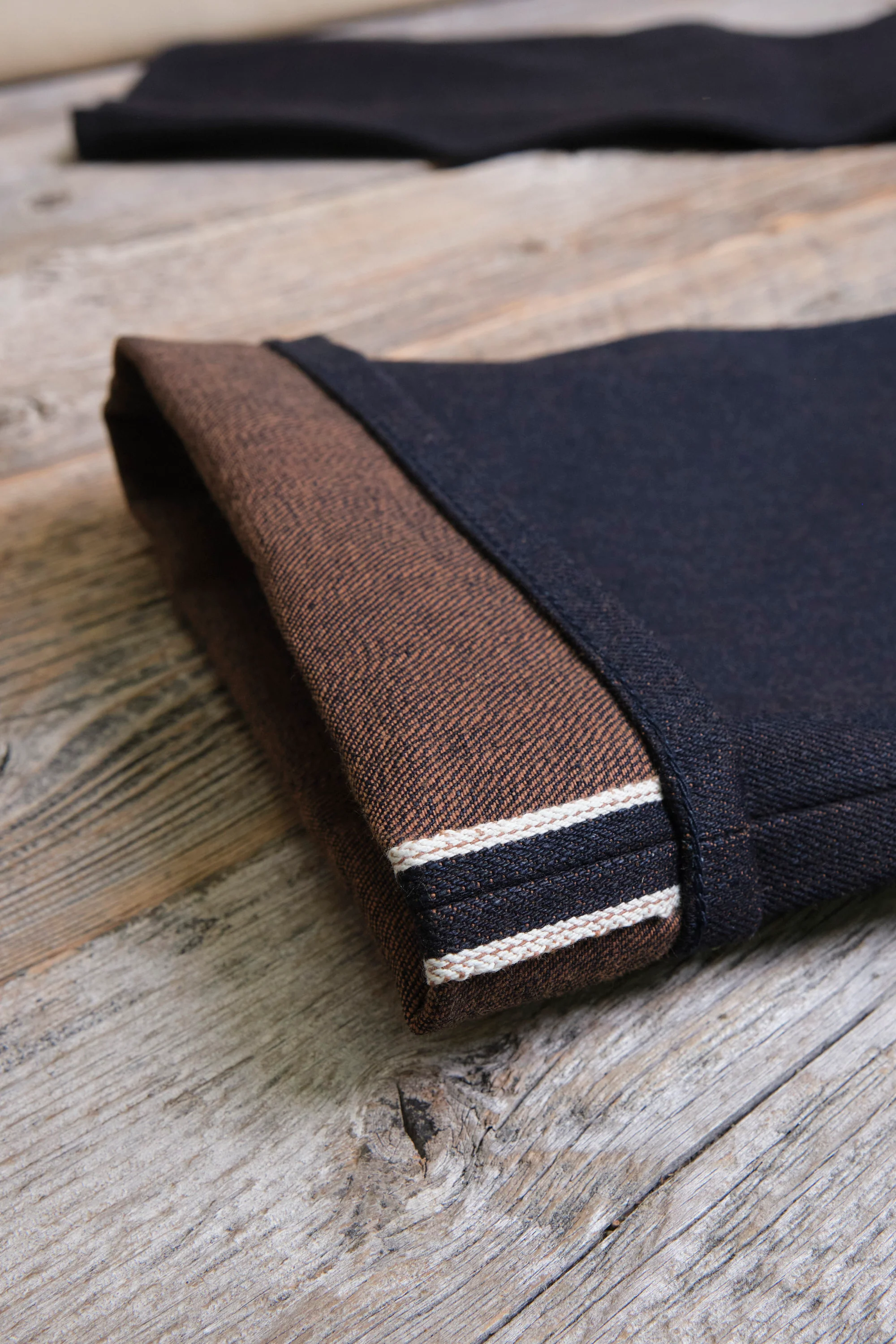 Modesto 16 ounce Indigo Brown Denim - Image 13