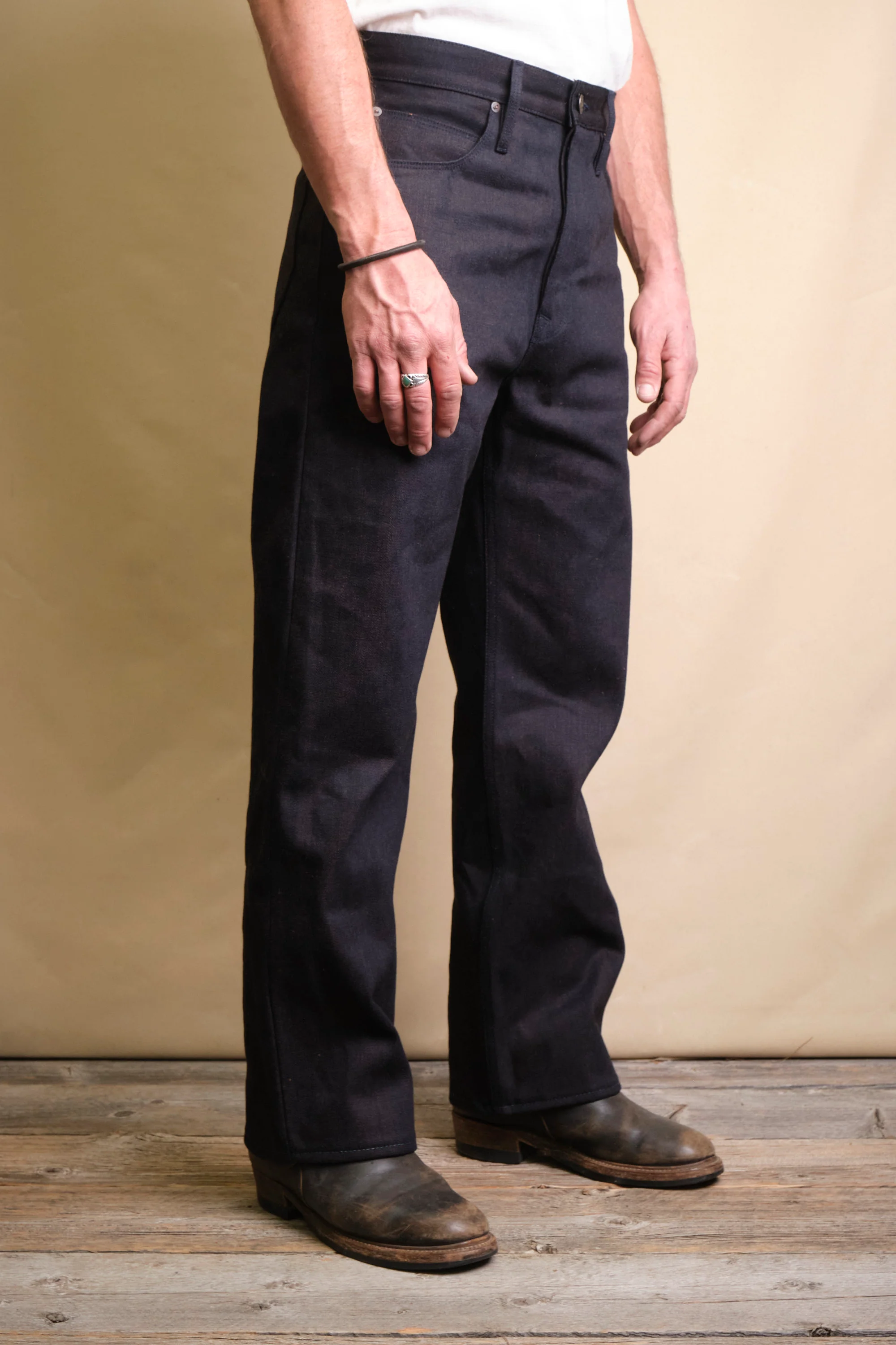 Modesto 16 ounce Indigo Brown Denim - Image 3