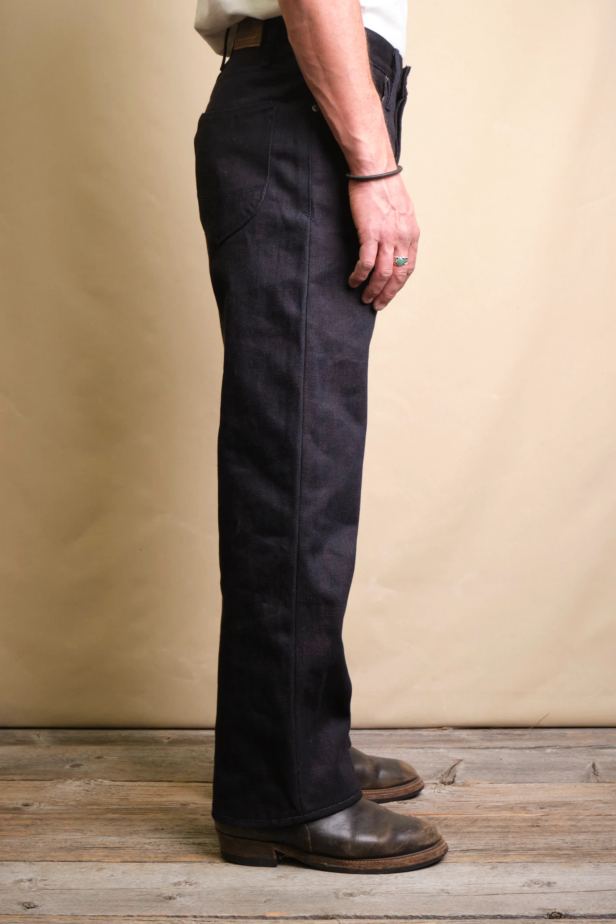 Modesto 16 ounce Indigo Brown Denim - Image 4