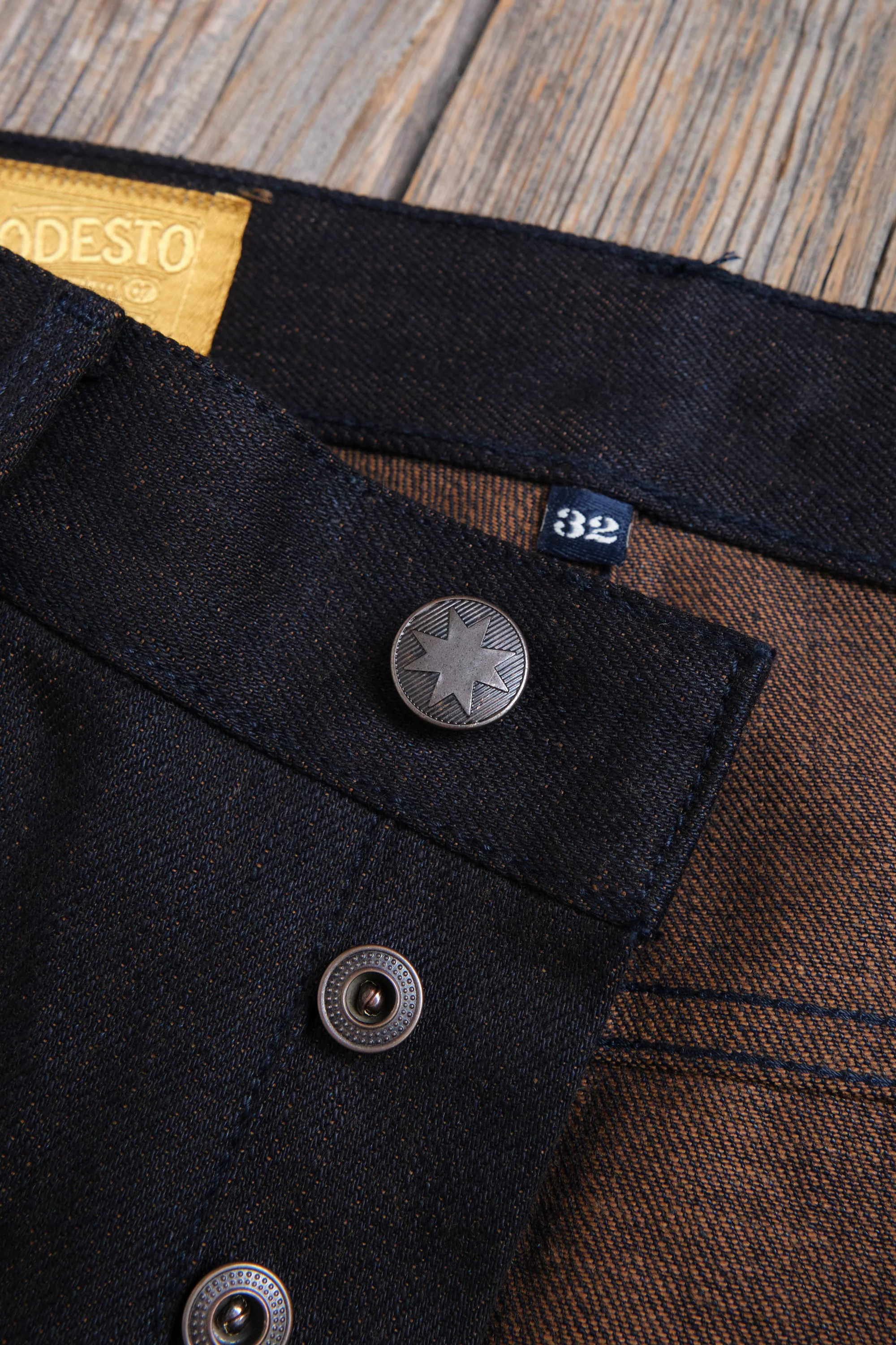 Modesto 16 ounce Indigo Brown Denim - Image 6