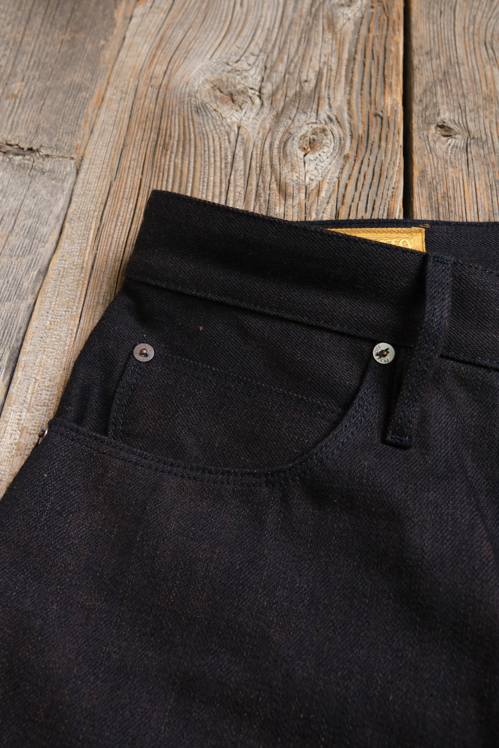 Modesto 16 ounce Indigo Brown Denim - Image 9