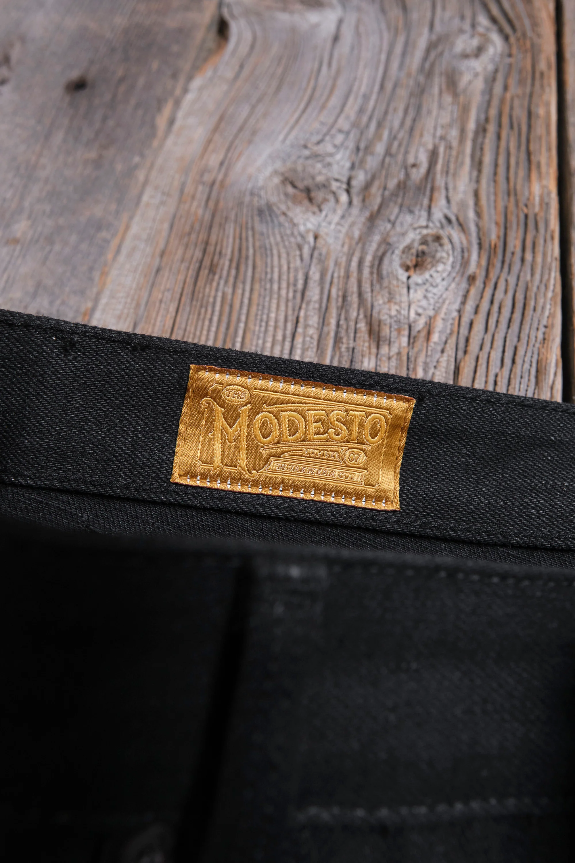 Modesto 17 Ounce Black Denim - Image 10